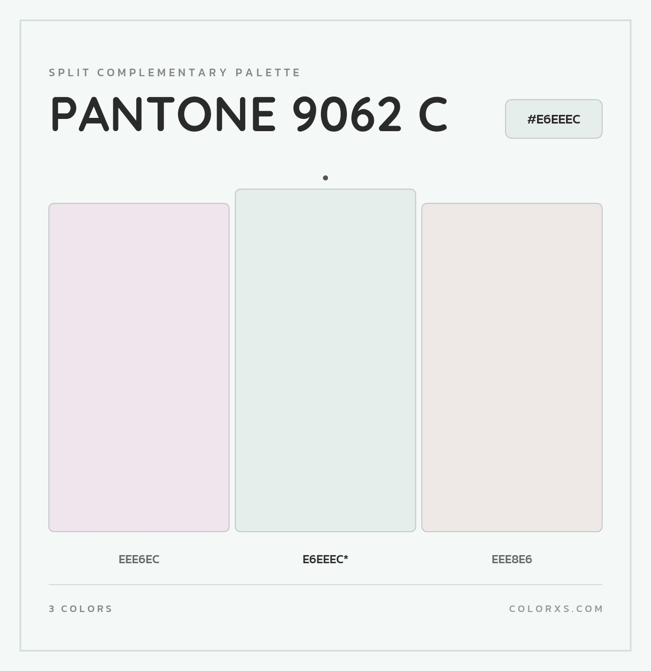 PANTONE 9062 C - Split-Complementary Color Palette
