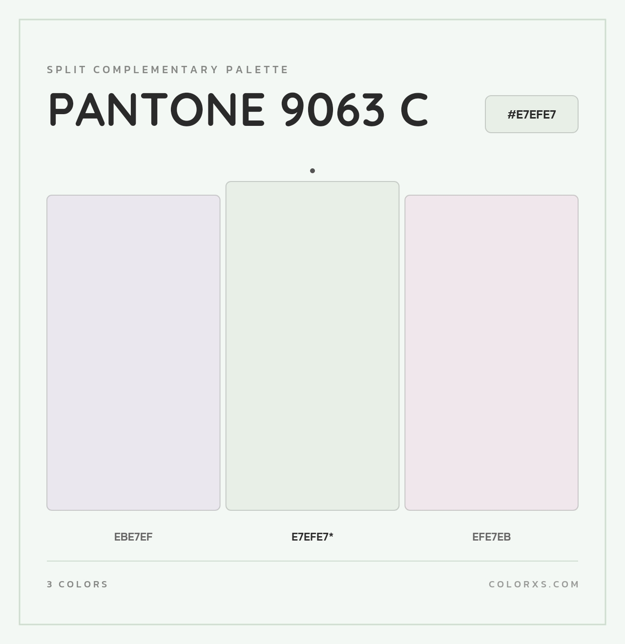 PANTONE 9063 C - Split-Complementary Color Palette