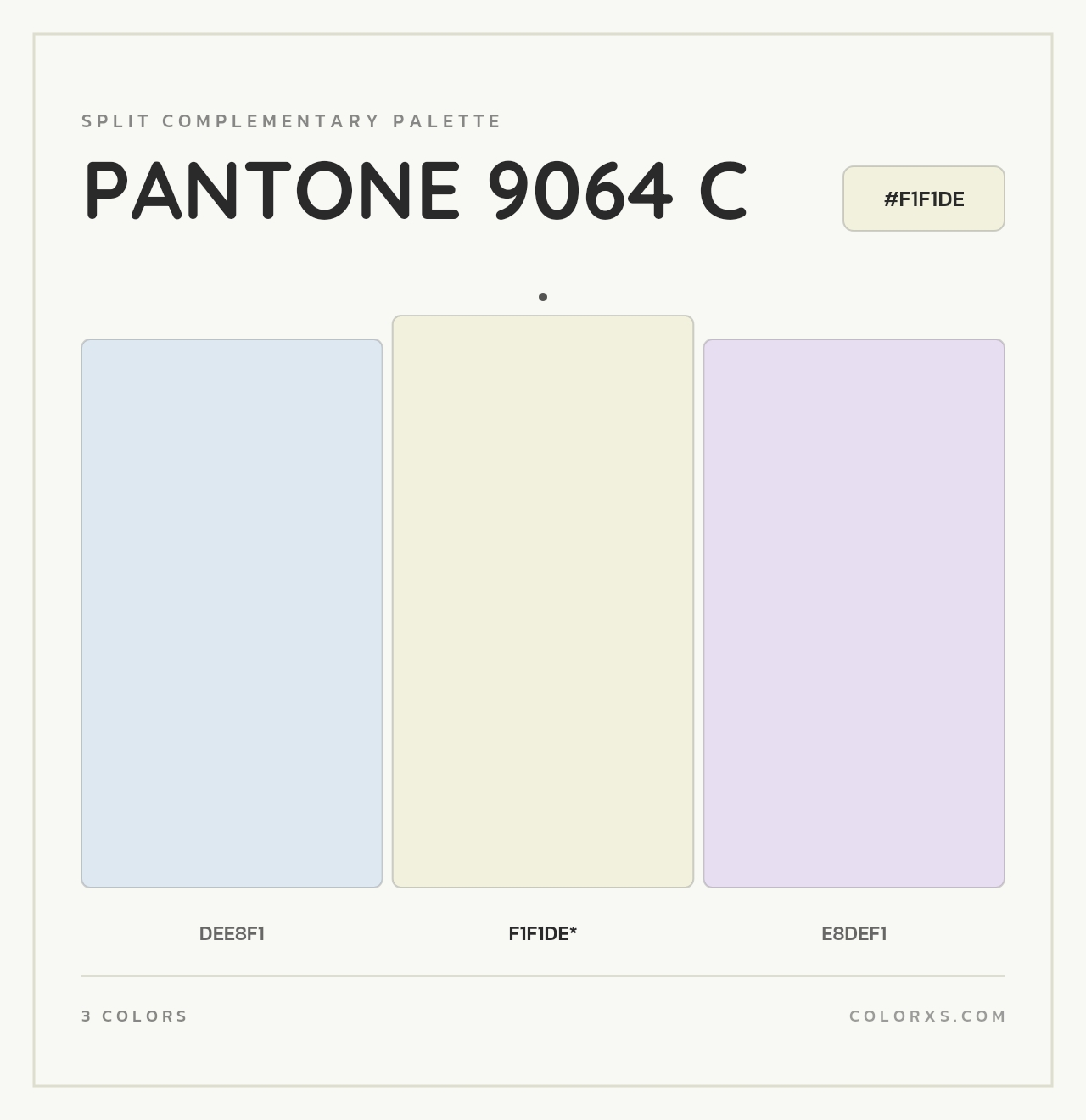 PANTONE 9064 C - Split-Complementary Color Palette