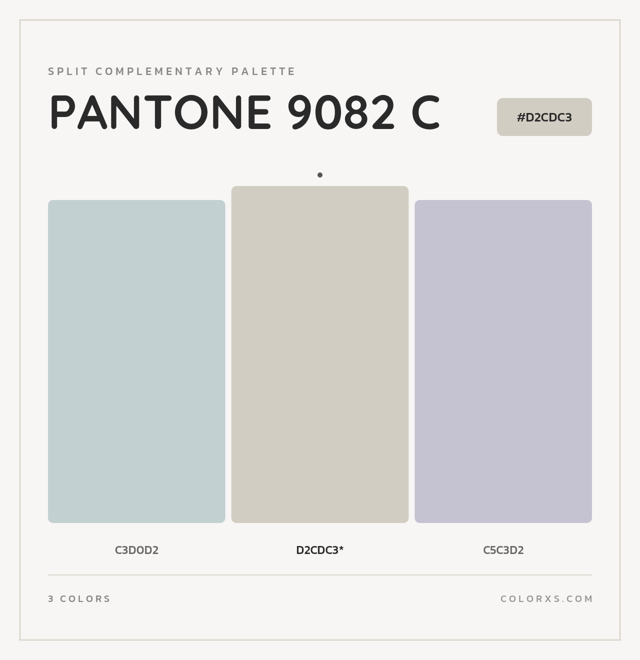 PANTONE 9082 C - Split-Complementary Color Palette