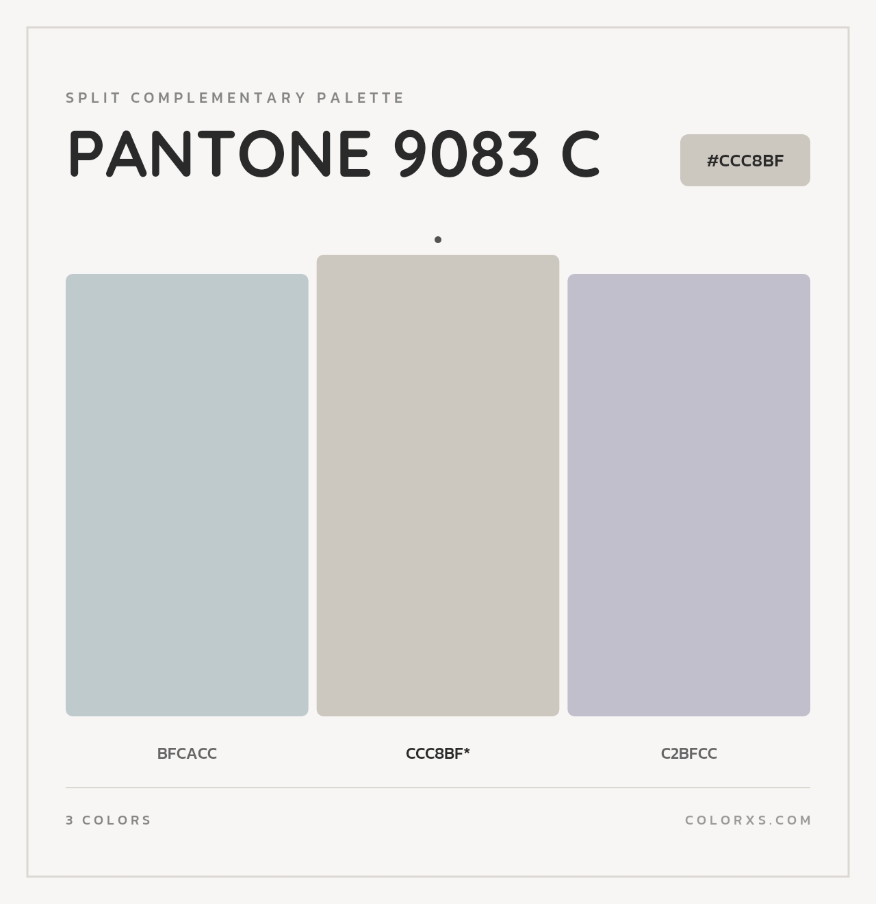 PANTONE 9083 C - Split-Complementary Color Palette