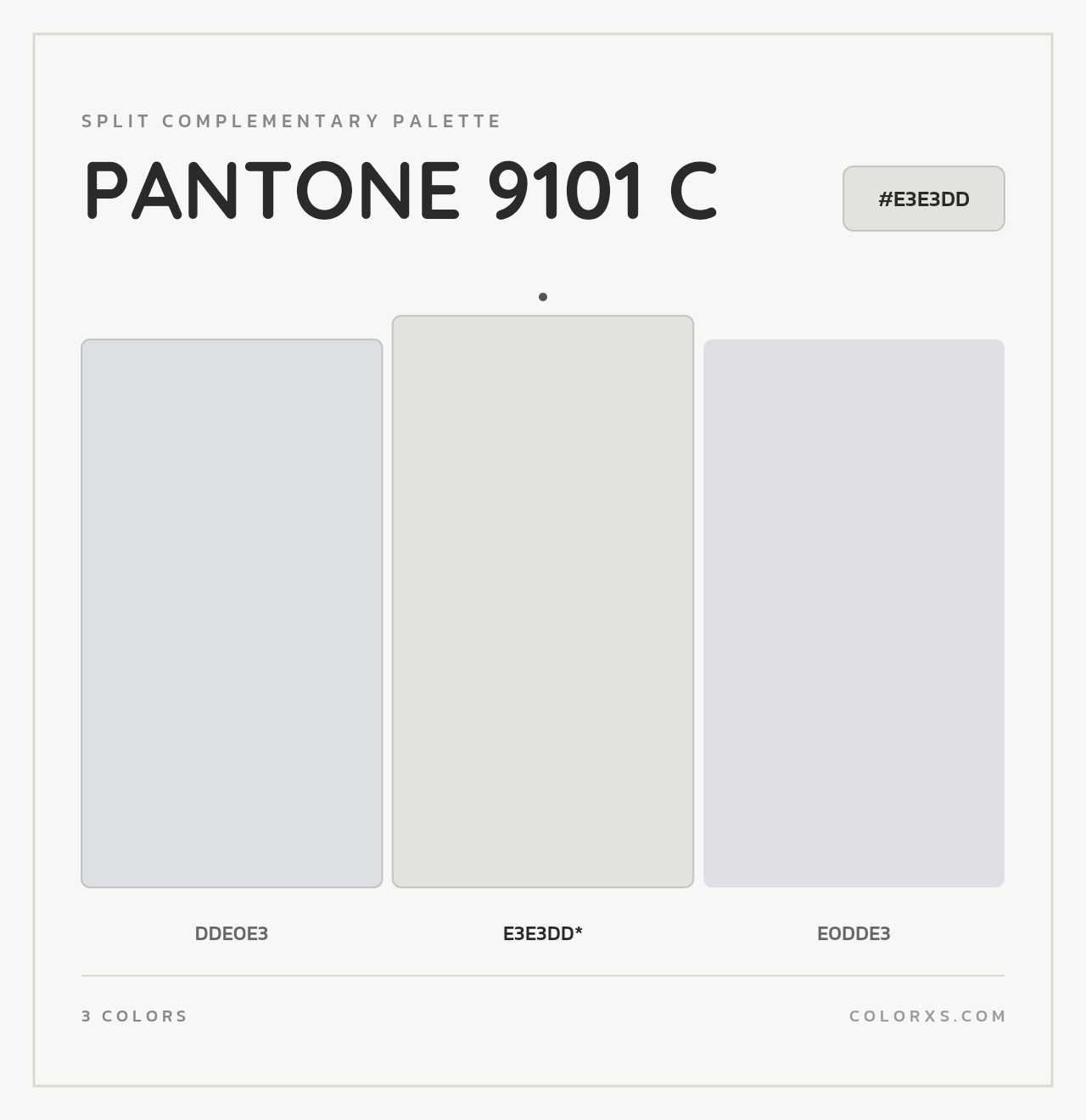 PANTONE 9101 C - Split-Complementary Color Palette