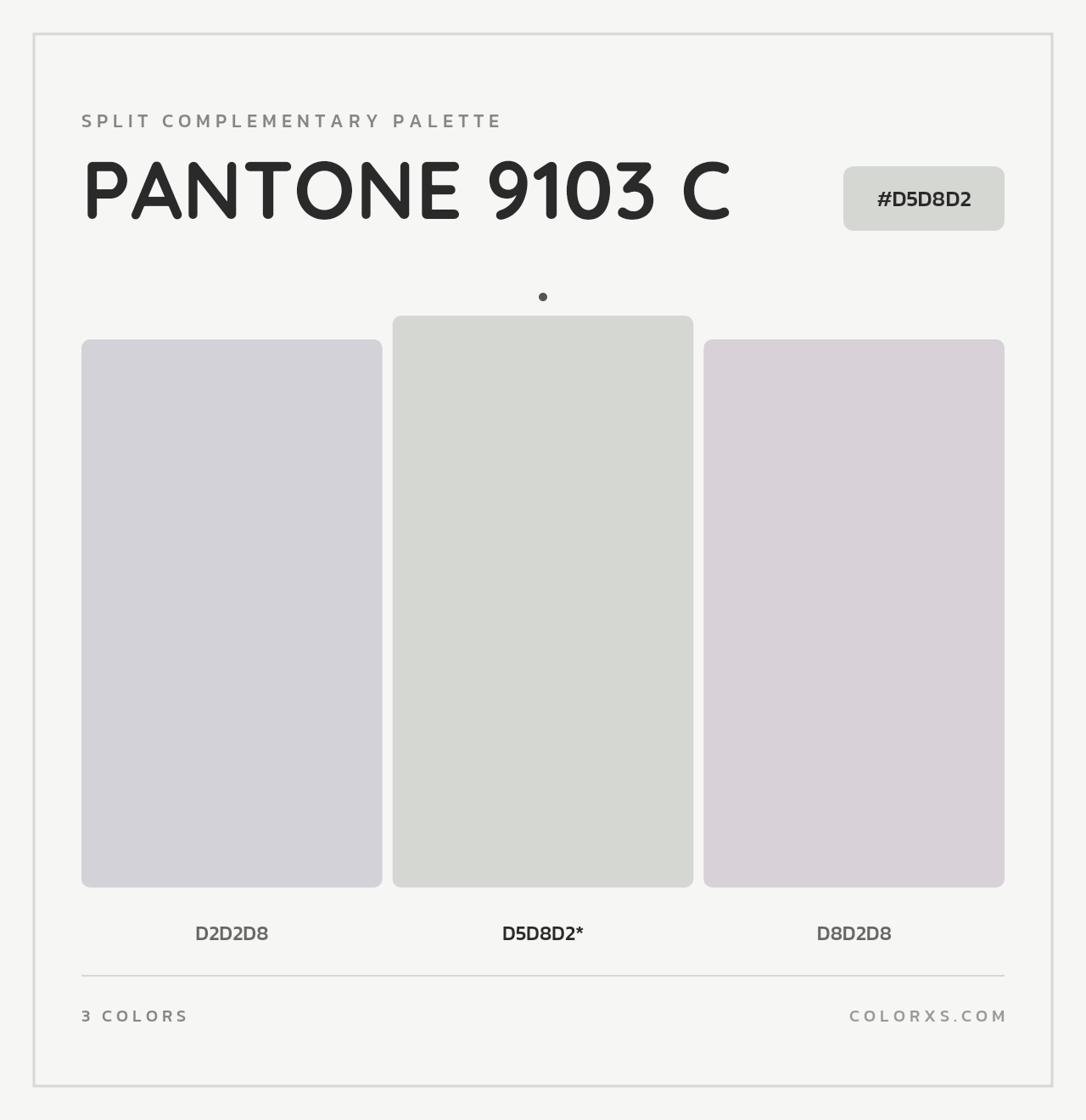 PANTONE 9103 C - Split-Complementary Color Palette