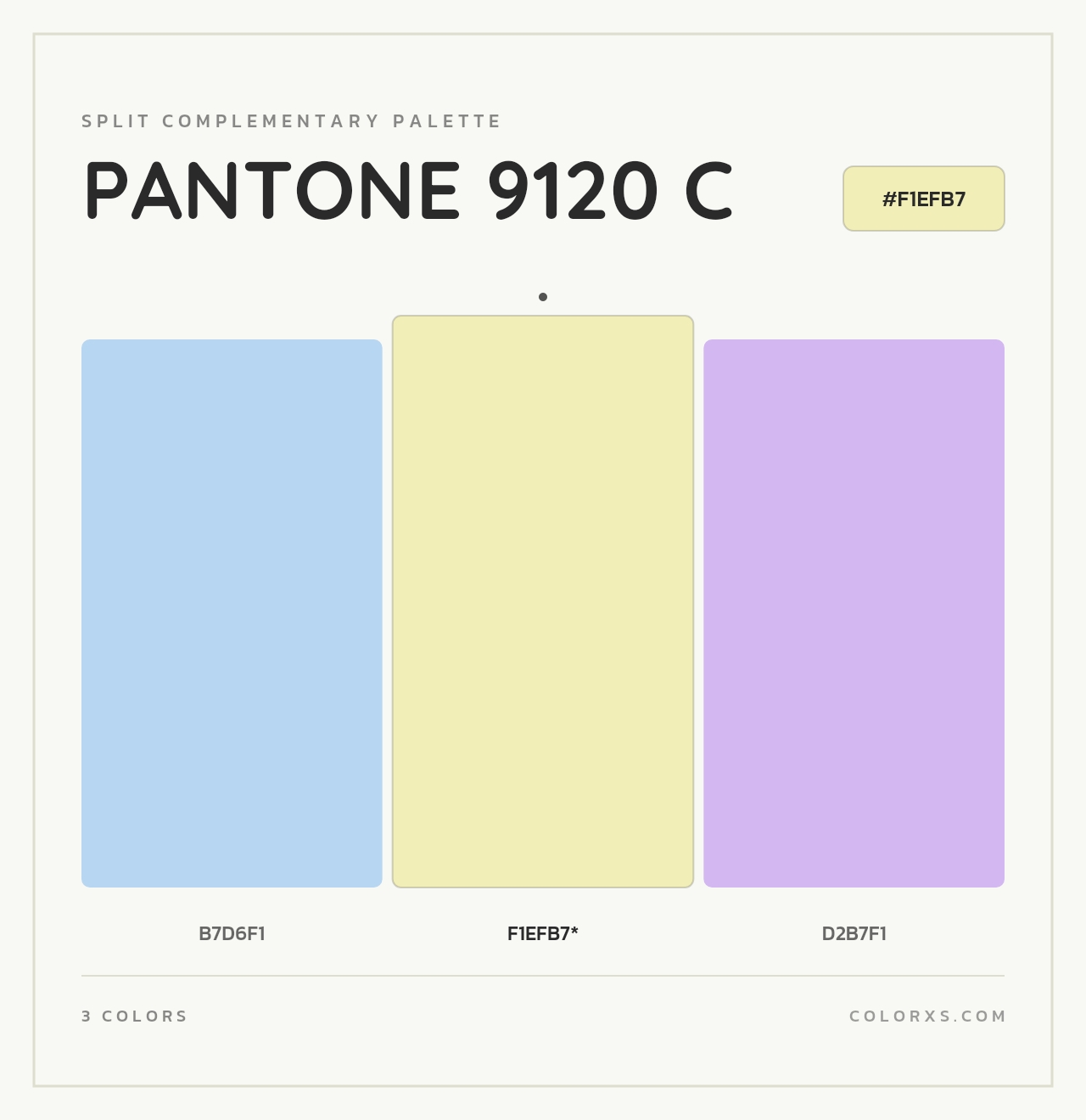 PANTONE 9120 C - Split-Complementary Color Palette