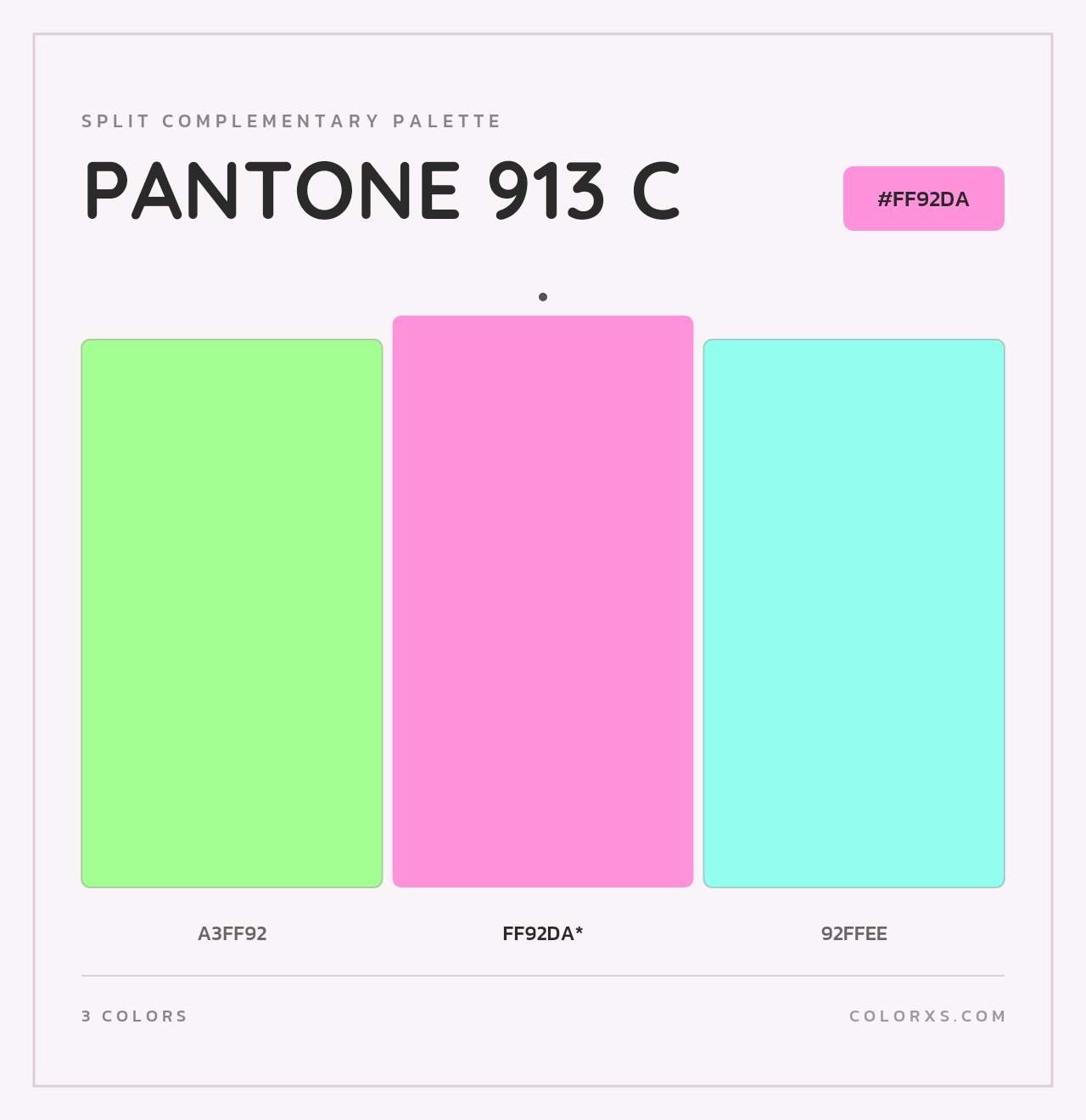 PANTONE 913 C - Split-Complementary Color Palette