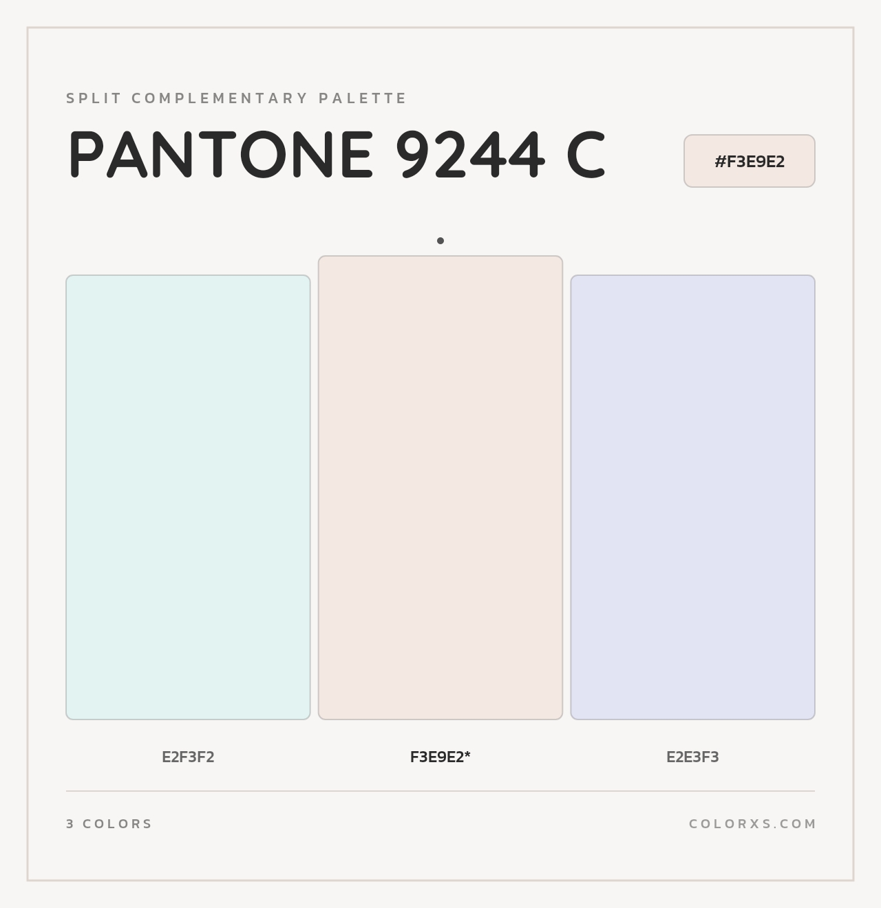 PANTONE 9244 C - Split-Complementary Color Palette