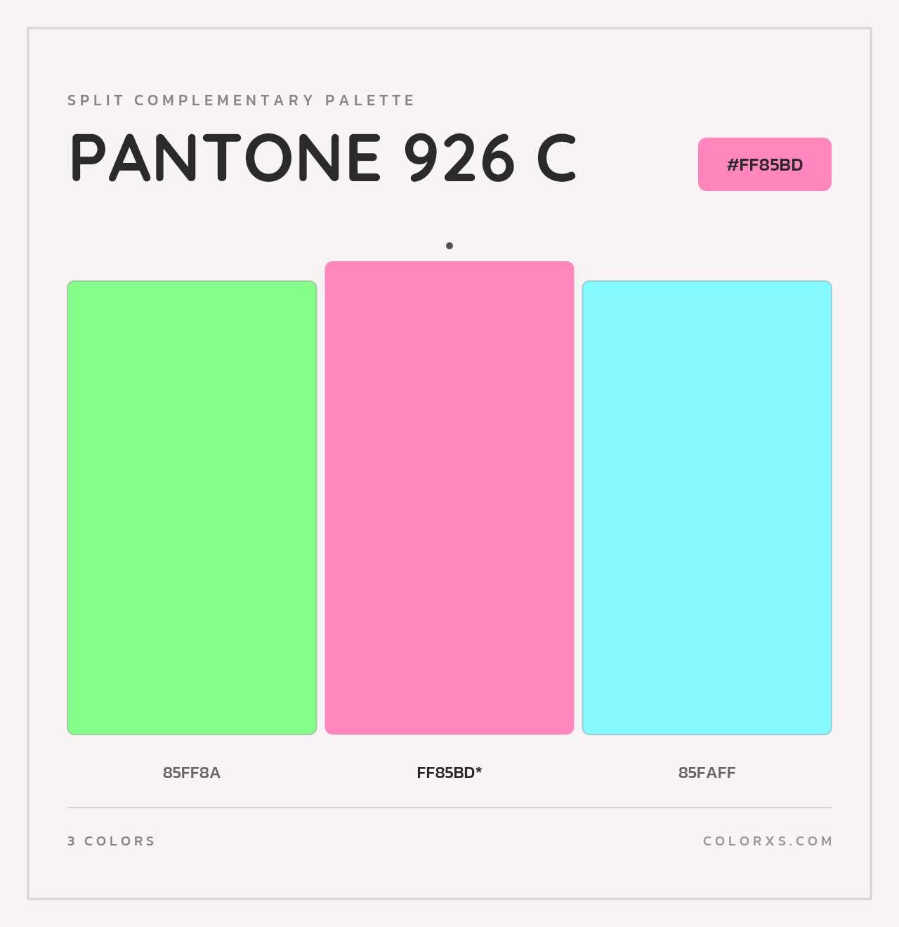 PANTONE 926 C - Split-Complementary Color Palette