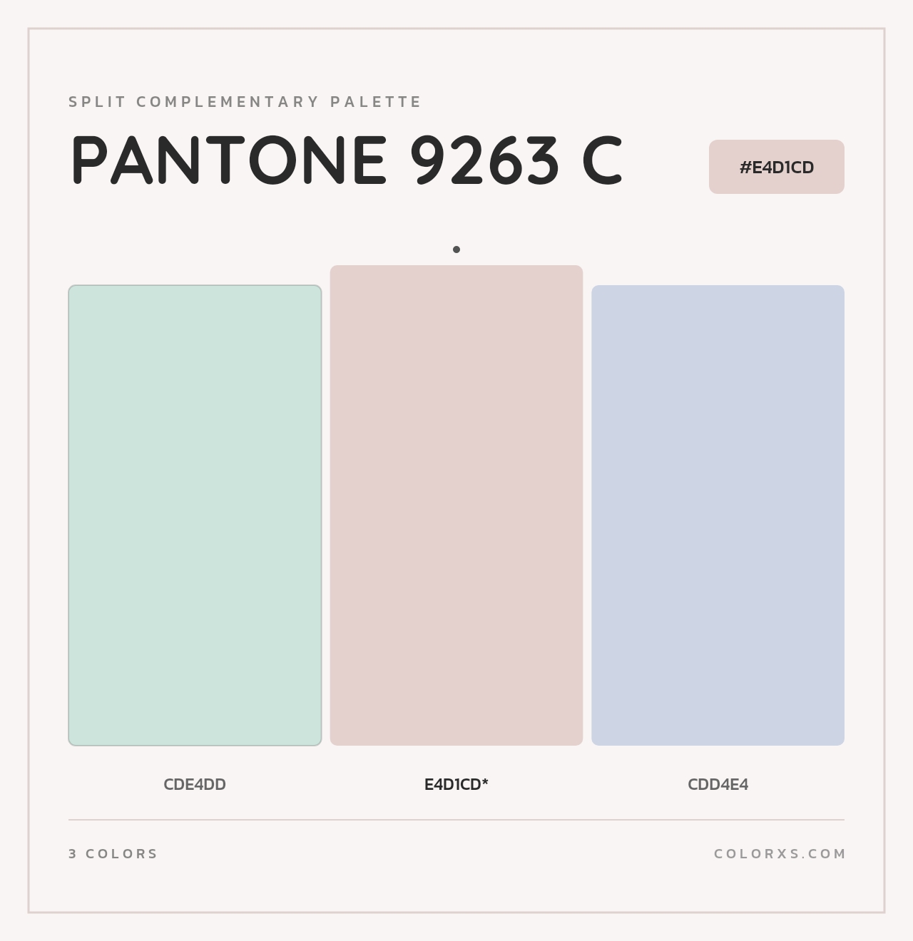 PANTONE 9263 C - Split-Complementary Color Palette
