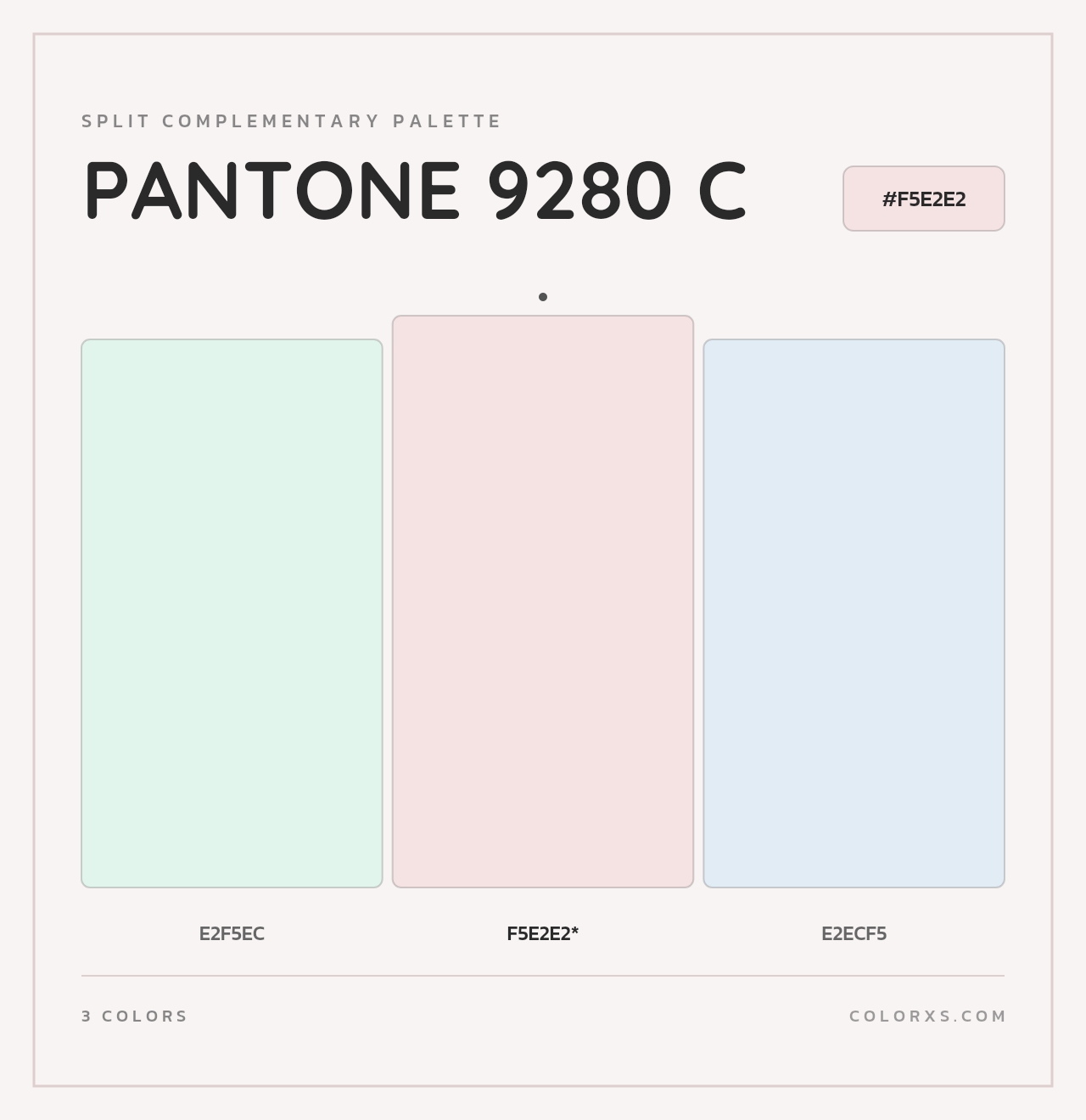 PANTONE 9280 C - Split-Complementary Color Palette