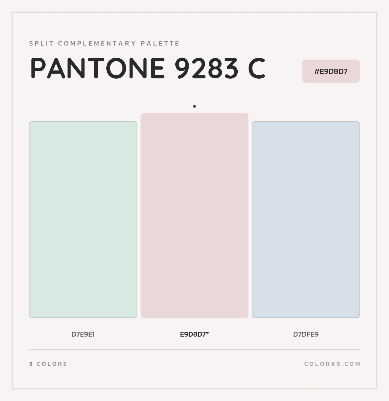 PANTONE 9283 C - Split-Complementary Color Palette
