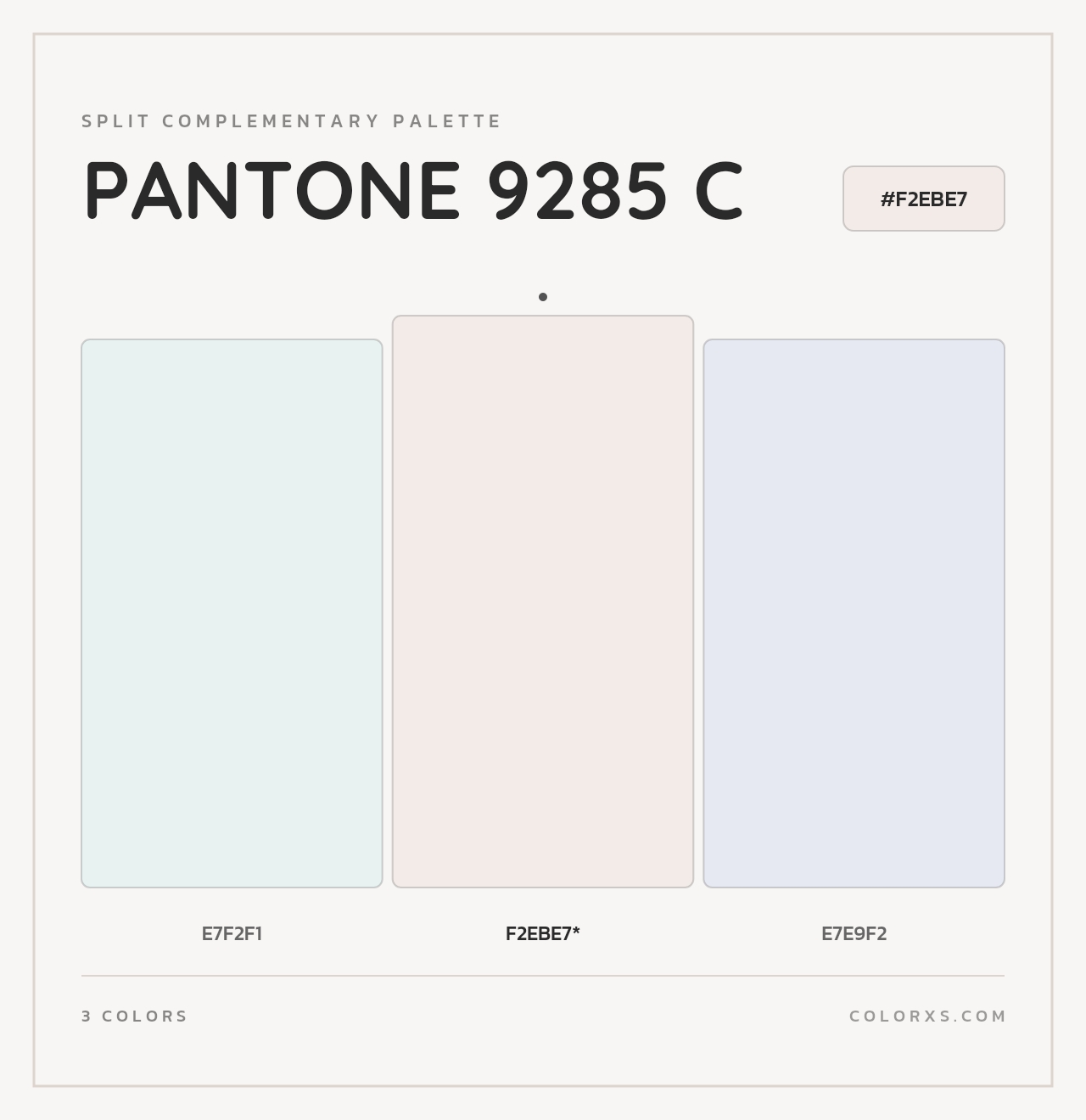 PANTONE 9285 C - Split-Complementary Color Palette