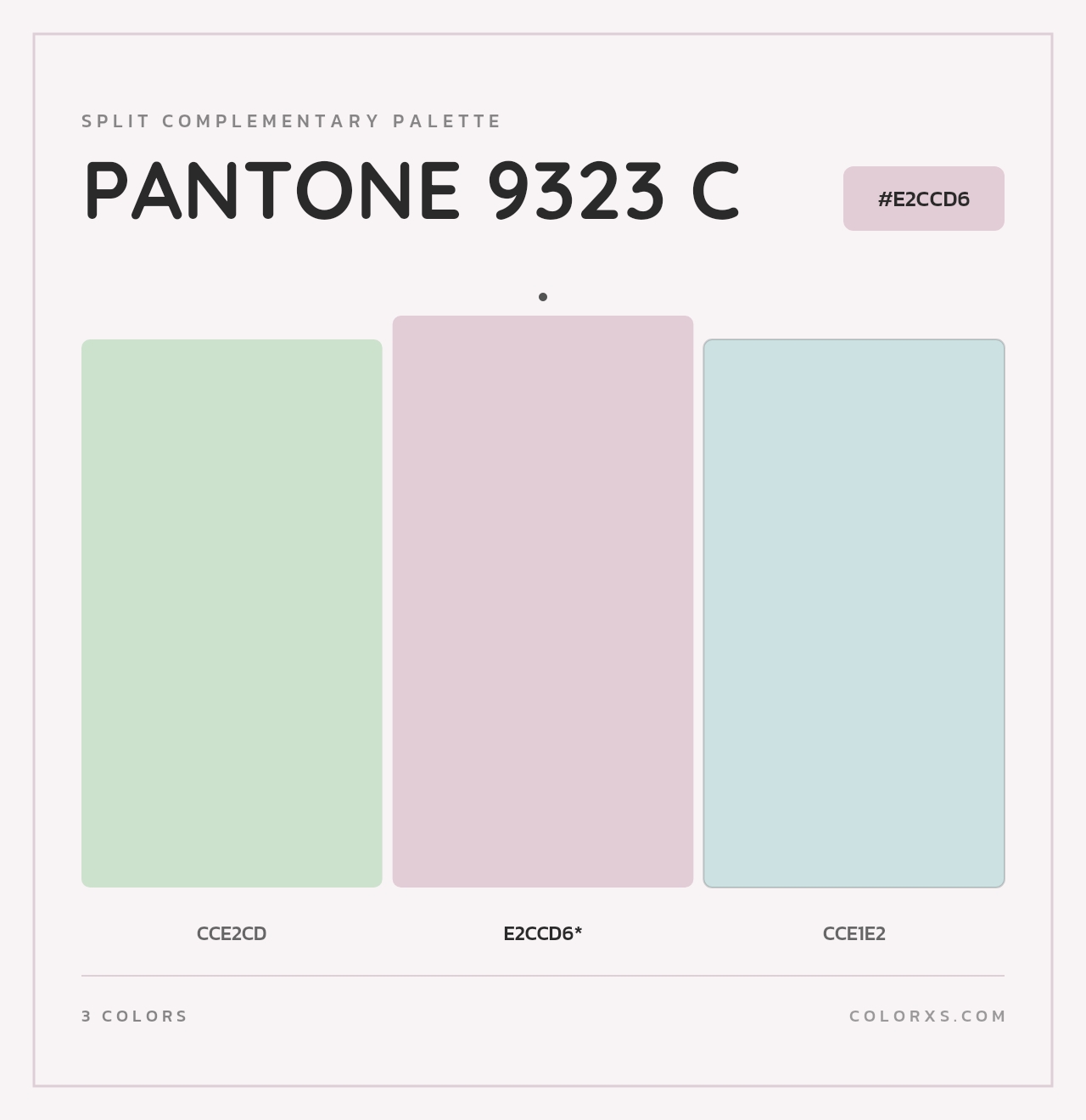 PANTONE 9323 C - Split-Complementary Color Palette