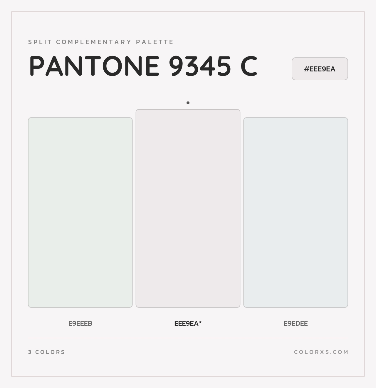 PANTONE 9345 C - Split-Complementary Color Palette