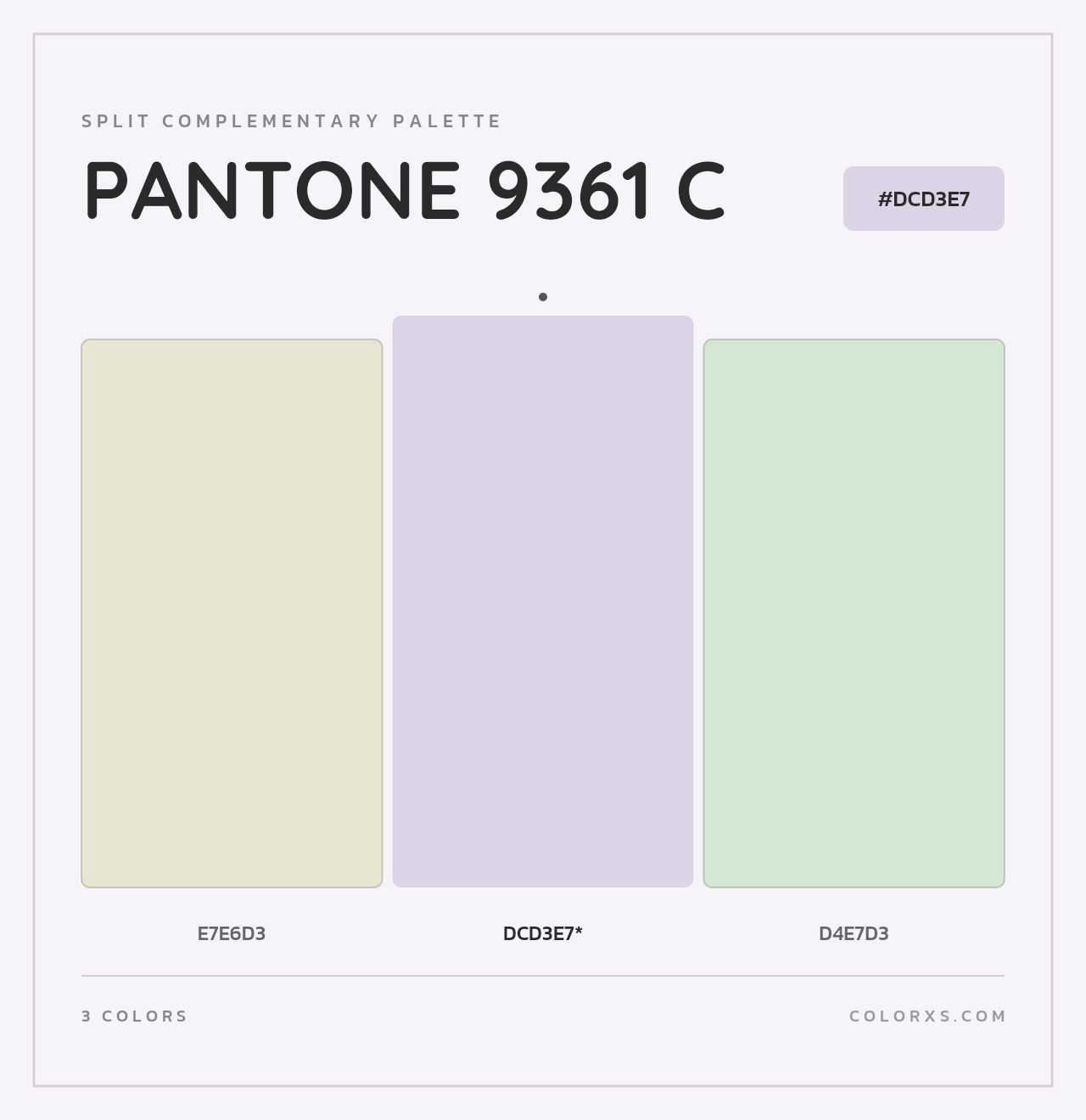 PANTONE 9361 C - Split-Complementary Color Palette