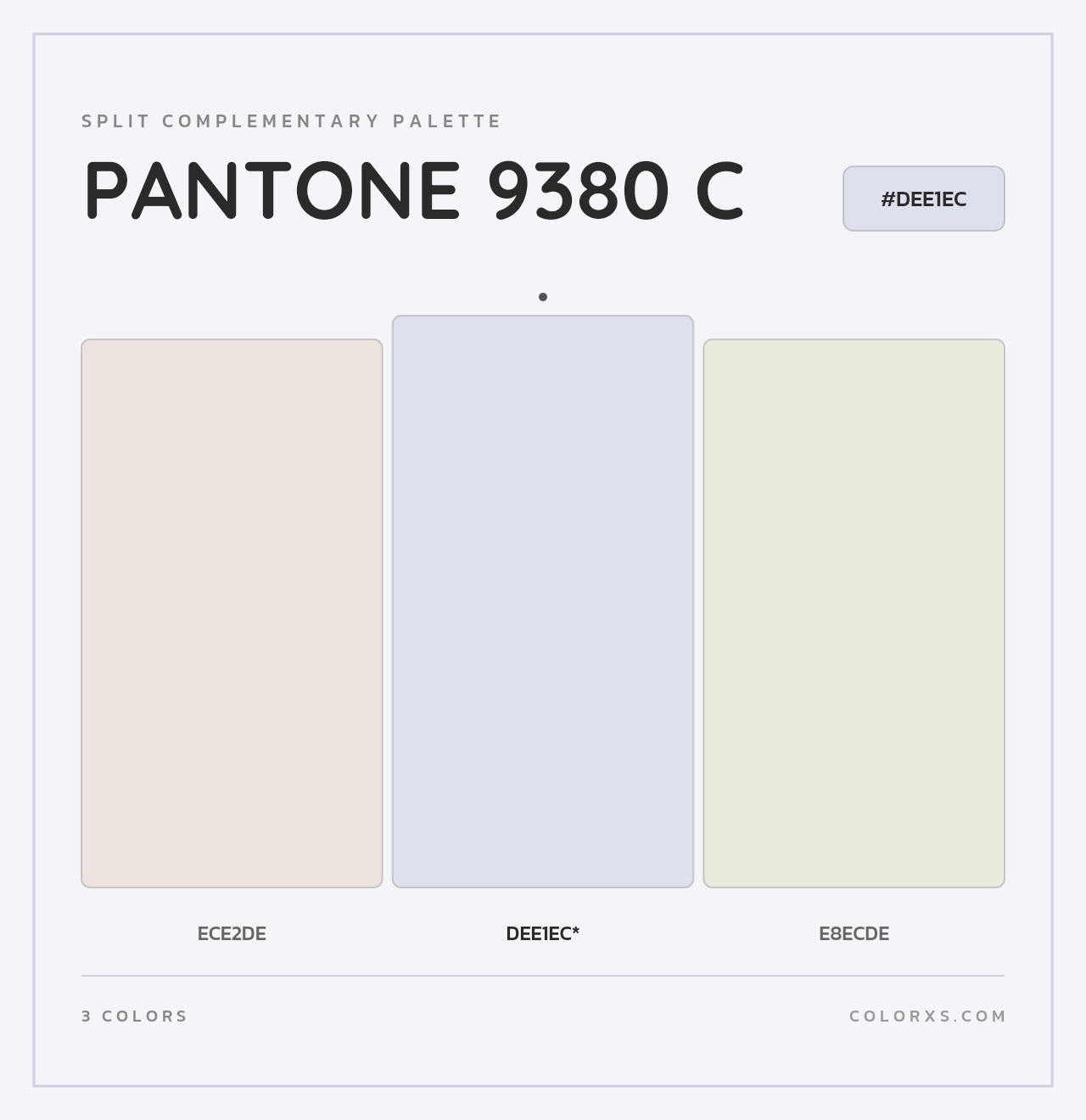 PANTONE 9380 C - Split-Complementary Color Palette