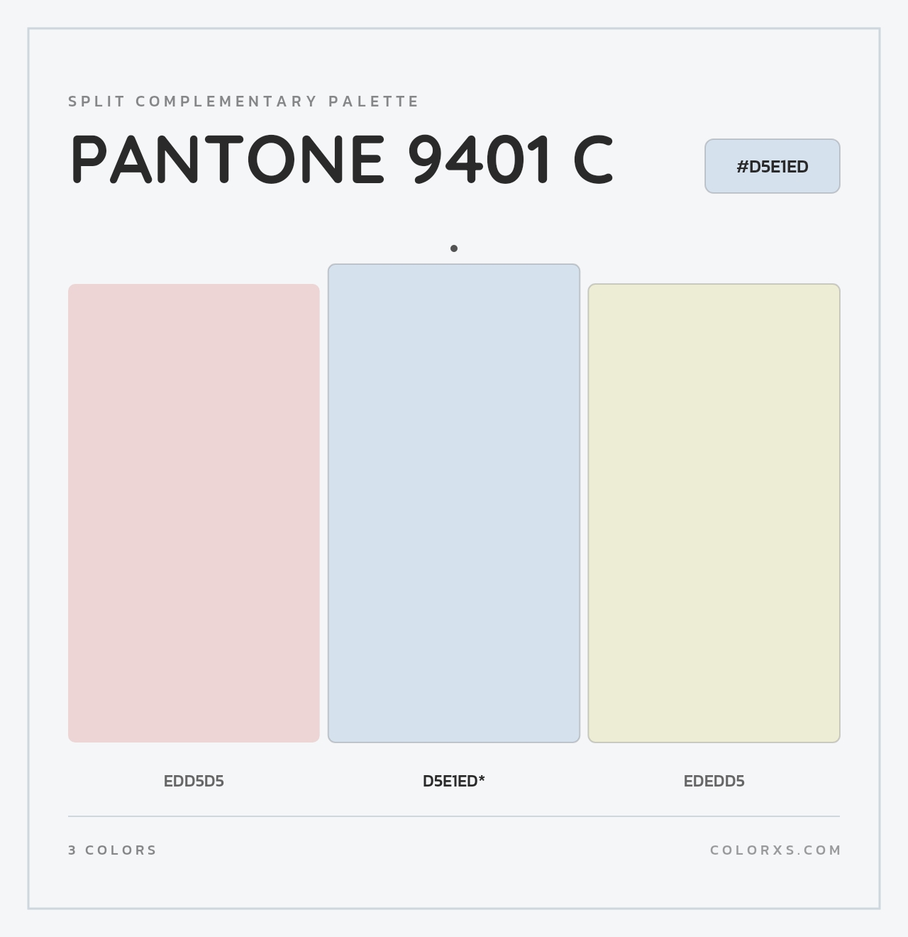 PANTONE 9401 C - Split-Complementary Color Palette