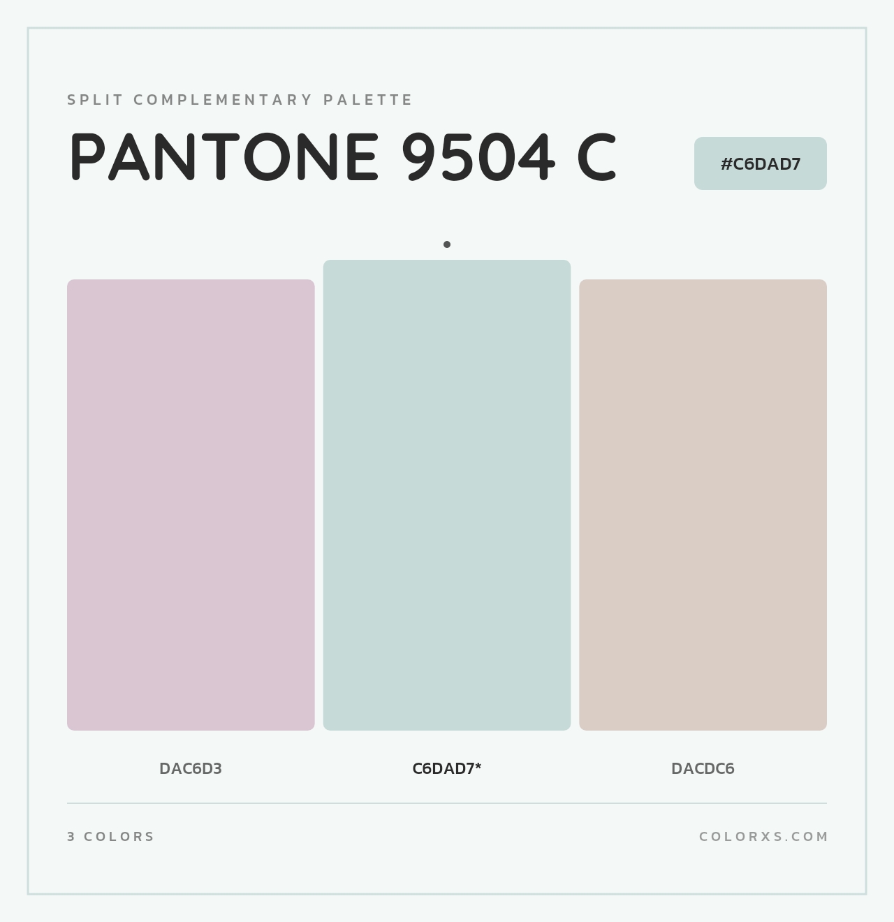 PANTONE 9504 C - Split-Complementary Color Palette