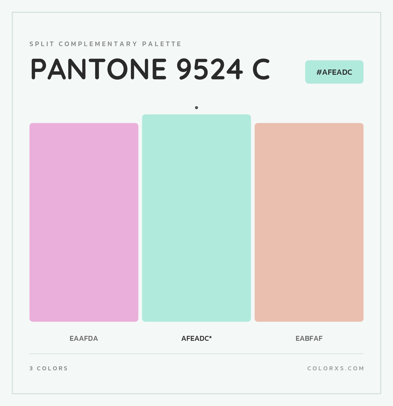 PANTONE 9524 C - Split-Complementary Color Palette
