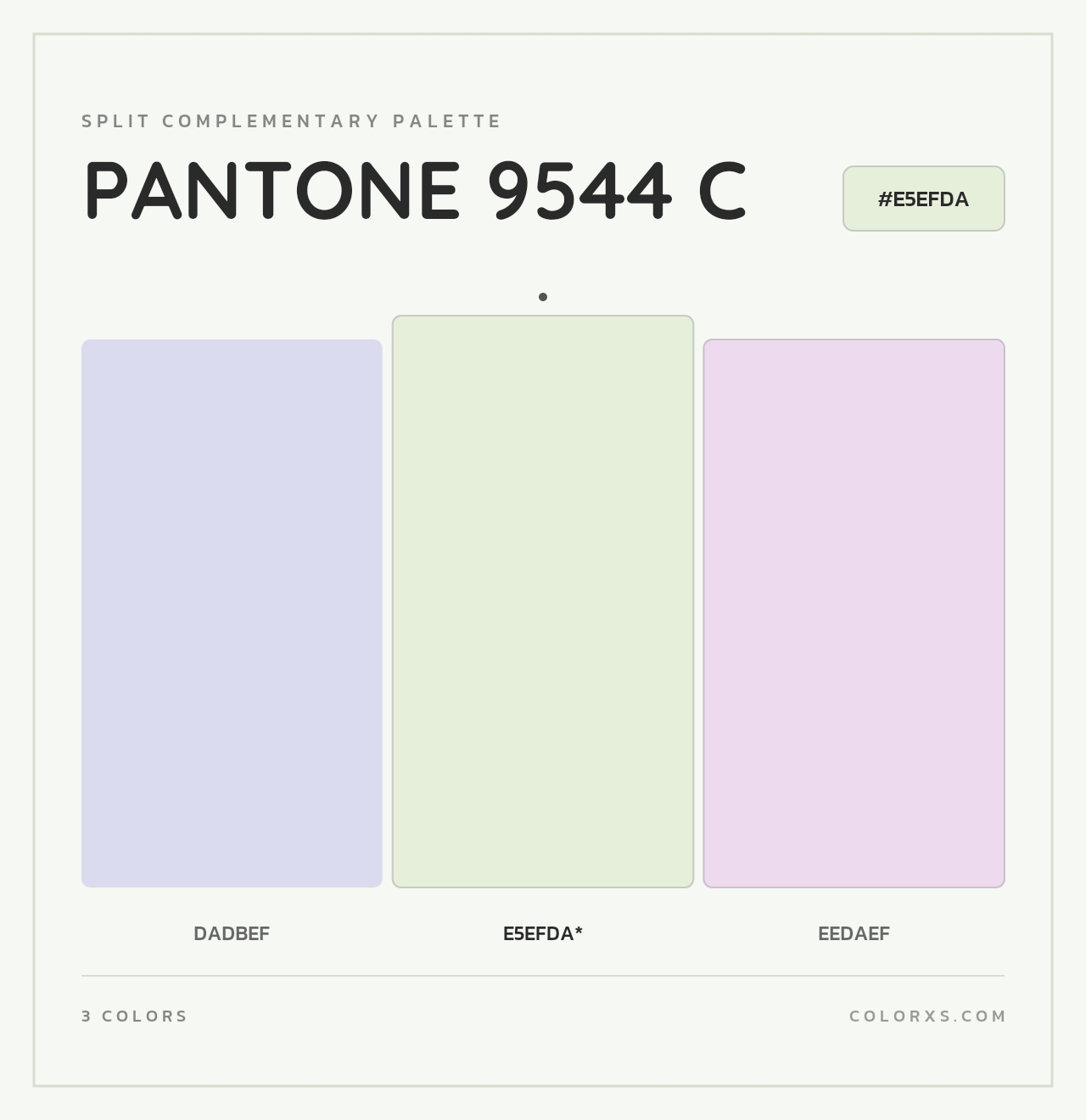 PANTONE 9544 C - Split-Complementary Color Palette
