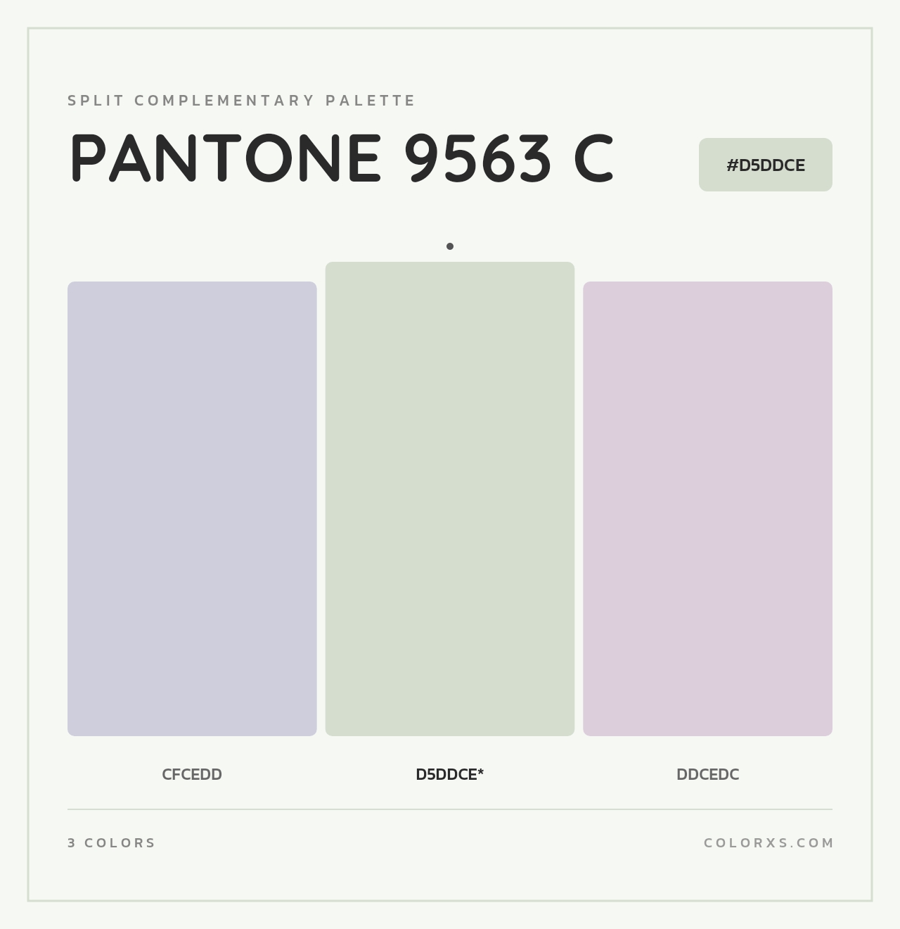 PANTONE 9563 C - Split-Complementary Color Palette