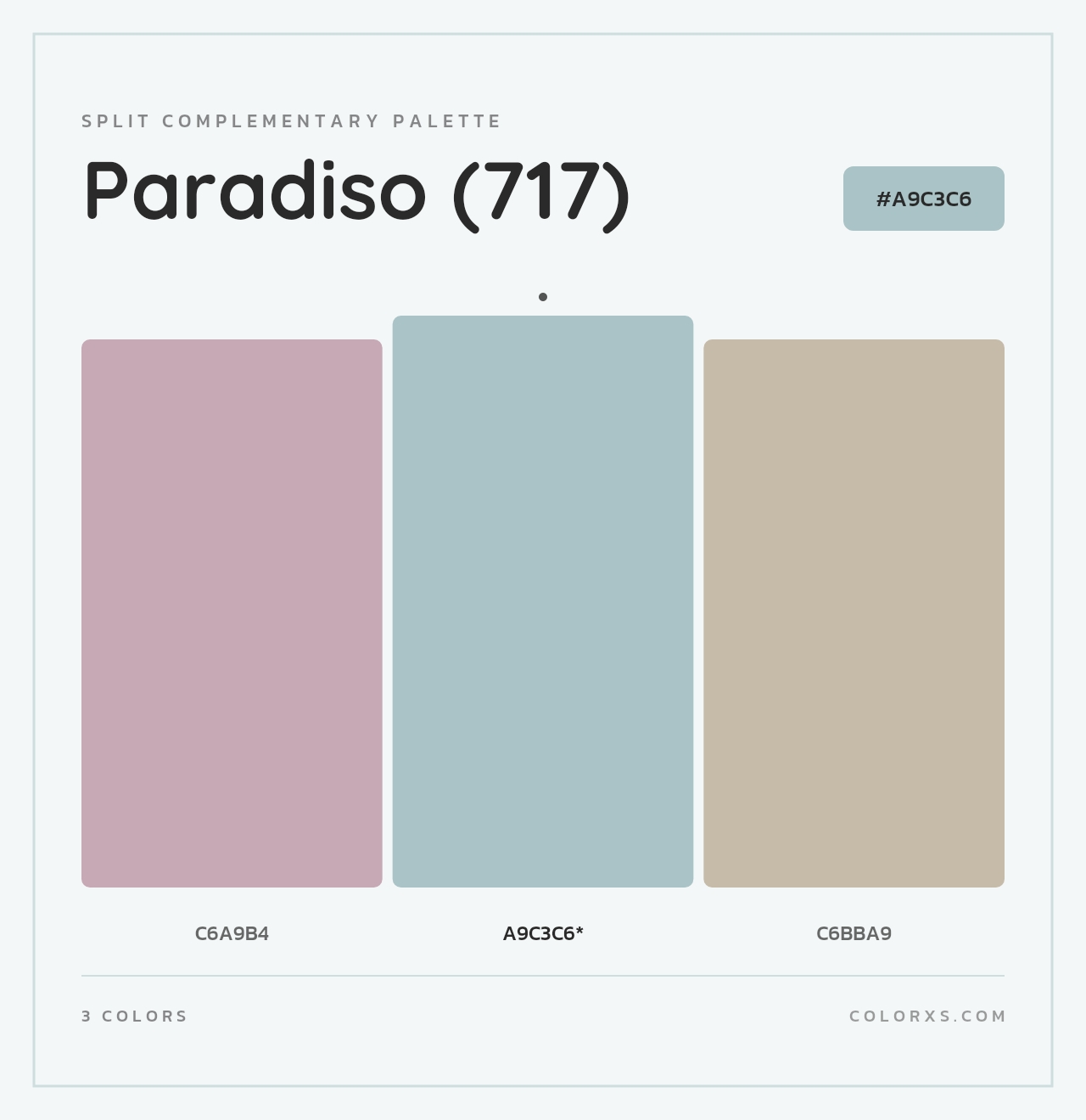 Paradiso (717) - Split-Complementary Color Palette