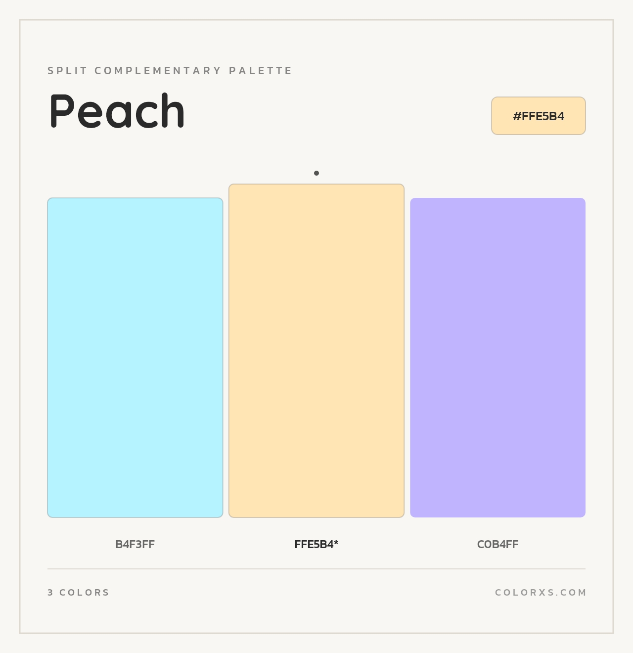 Peach - Split-Complementary Color Palette