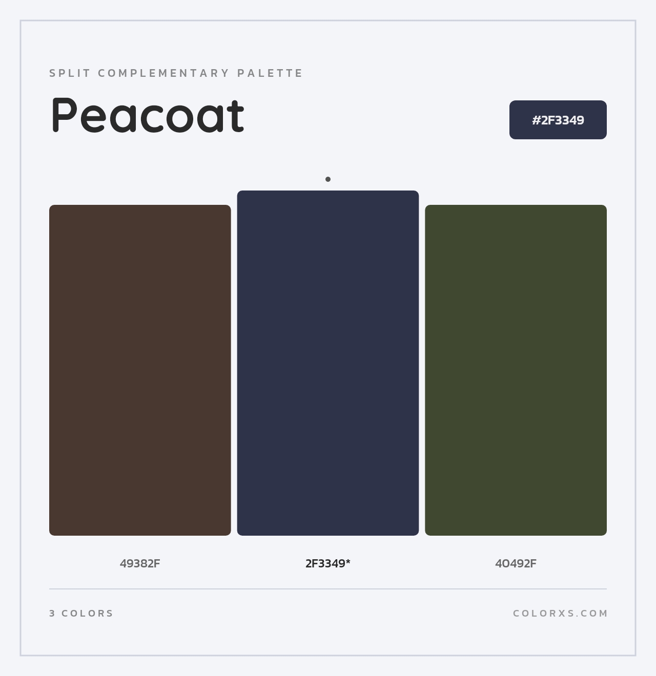 Peacoat - Split-Complementary Color Palette