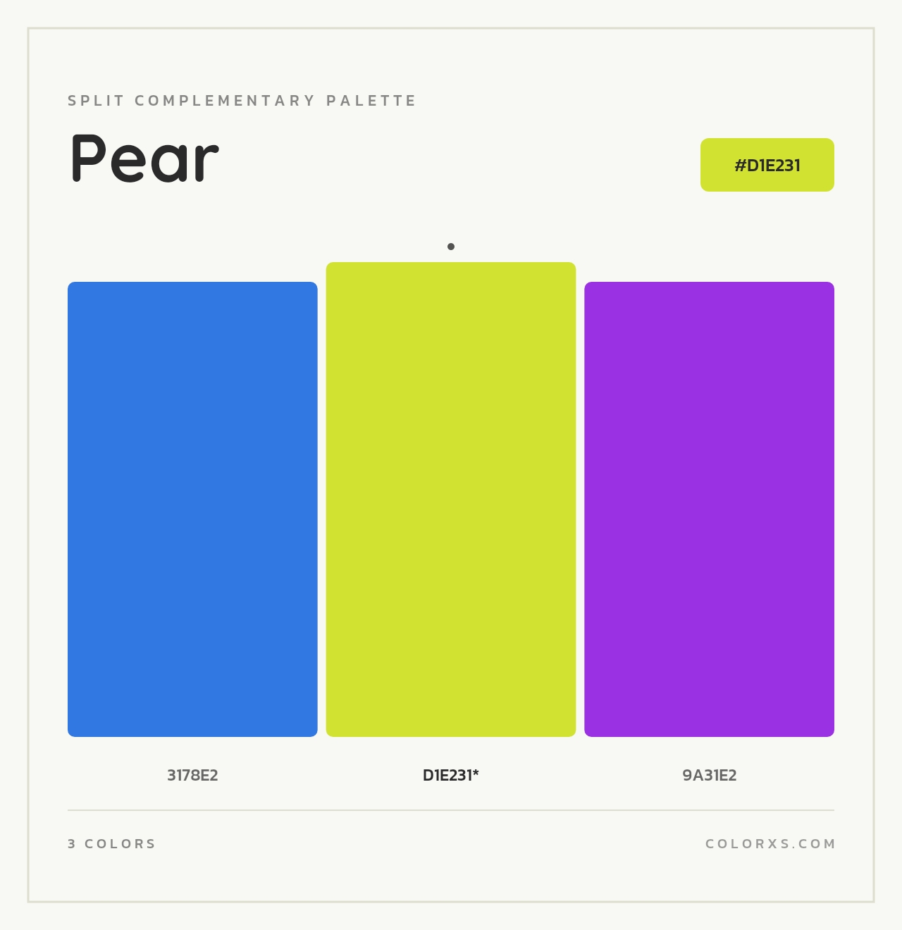 Pear - Split-Complementary Color Palette