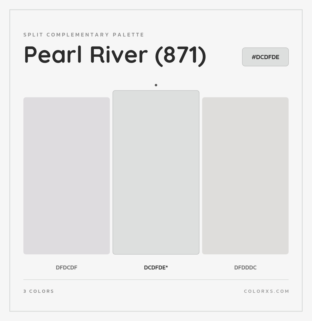 Pearl River (871) - Split-Complementary Color Palette