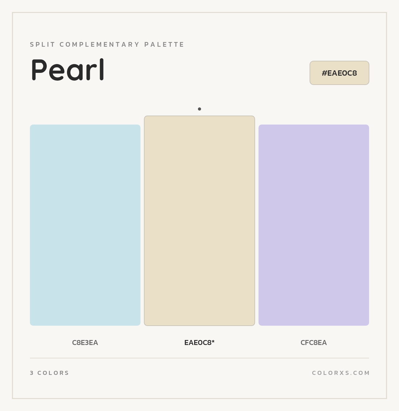 Pearl - Split-Complementary Color Palette