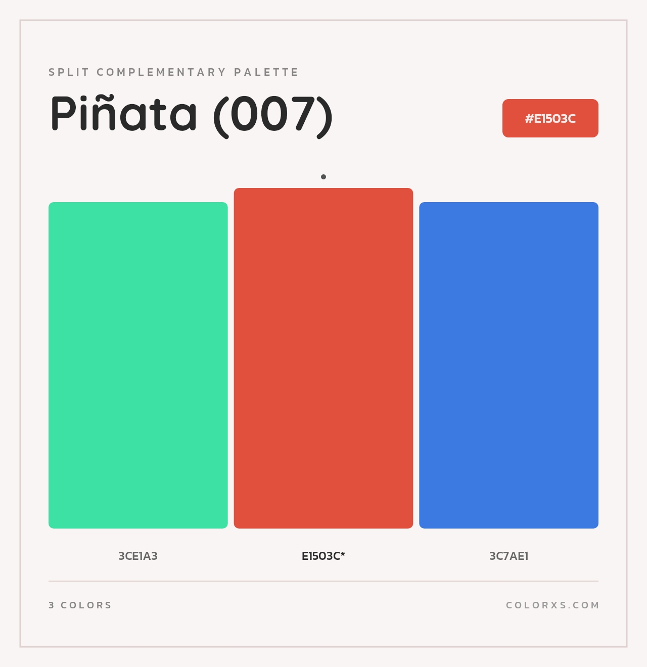 Piñata (007) - Split-Complementary Color Palette