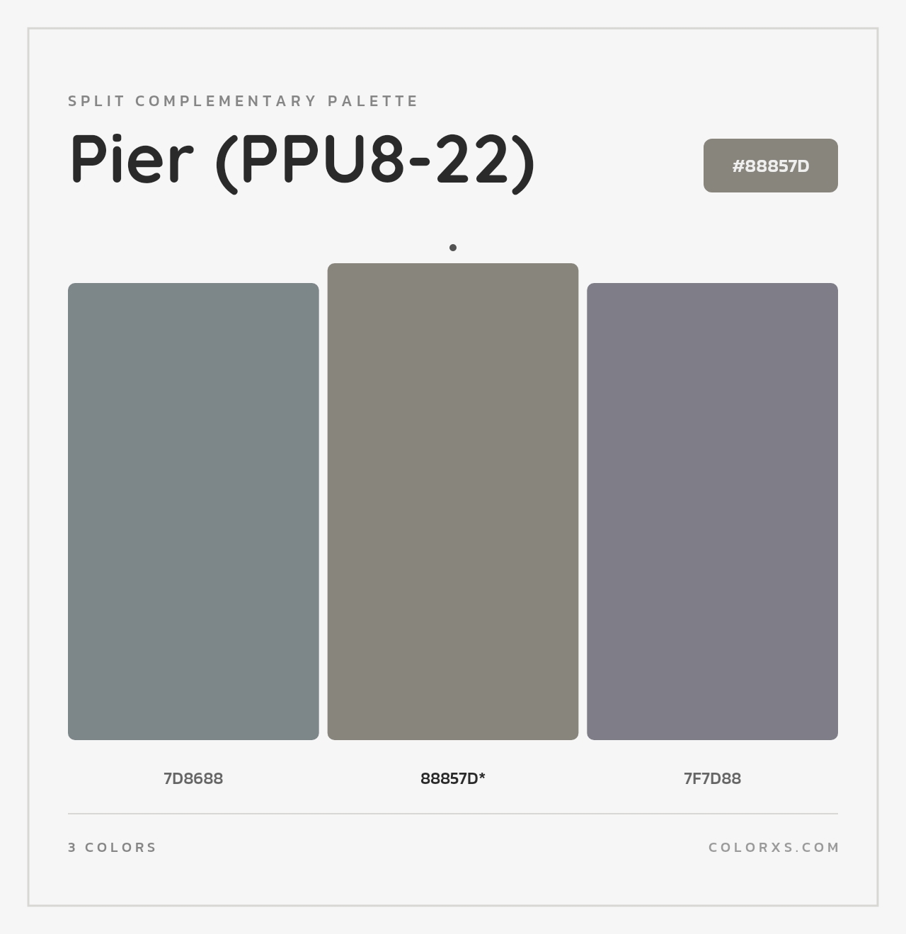 Pier (PPU8-22) - Split-Complementary Color Palette