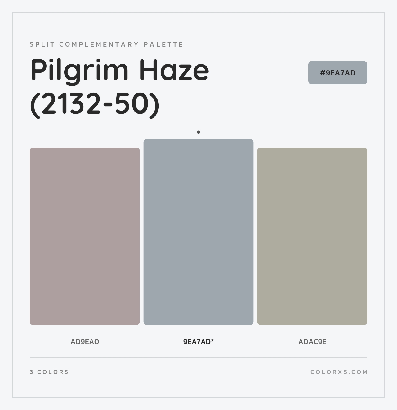 Pilgrim Haze (2132-50) - Split-Complementary Color Palette