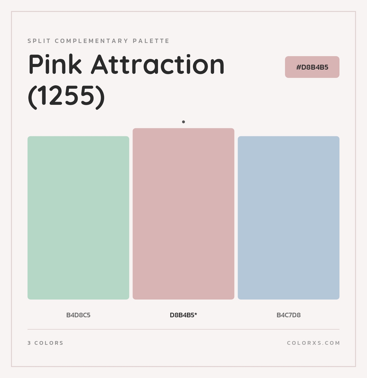 Pink Attraction (1255) - Split-Complementary Color Palette