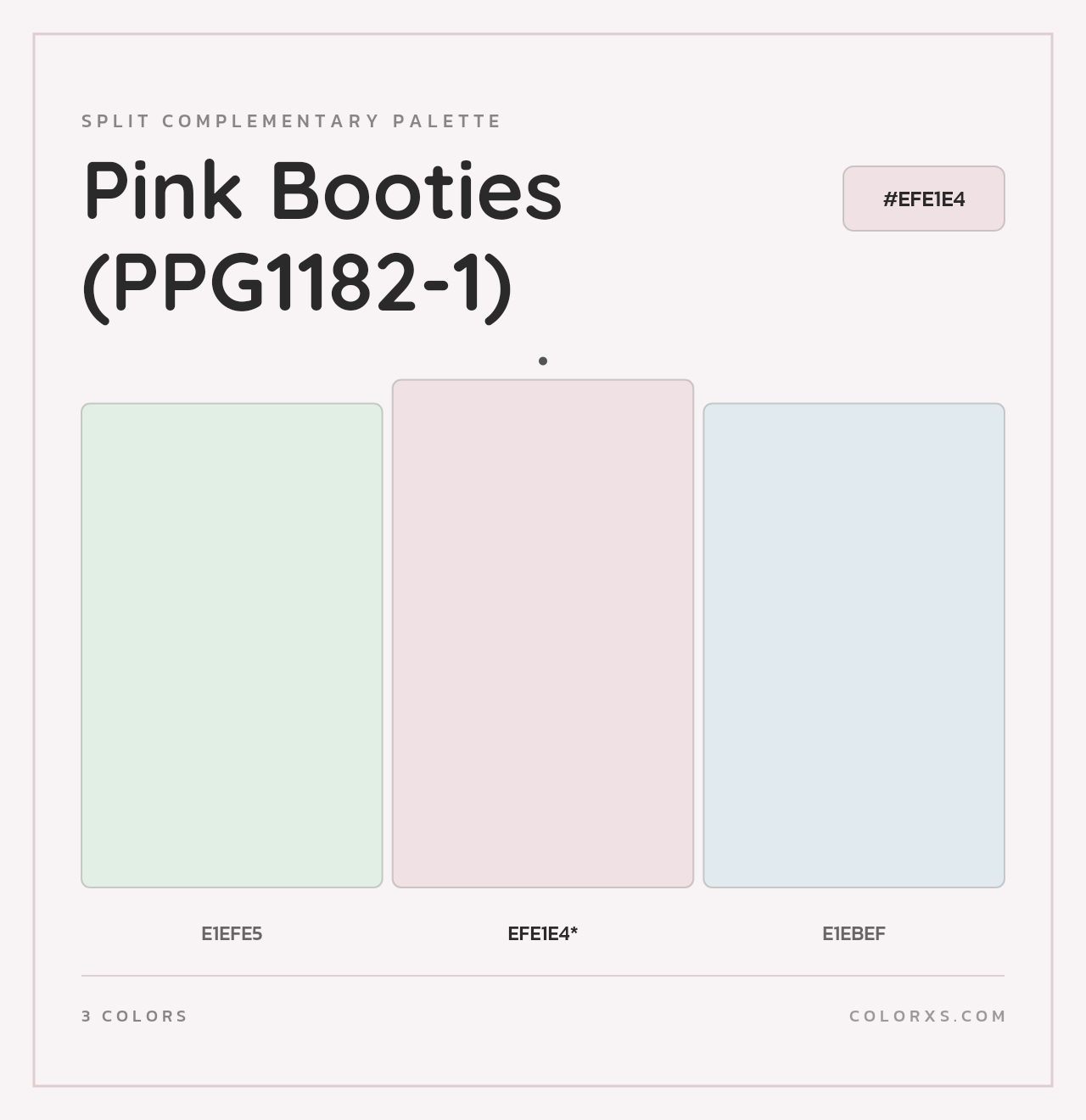 Pink Booties (PPG1182-1) - Split-Complementary Color Palette