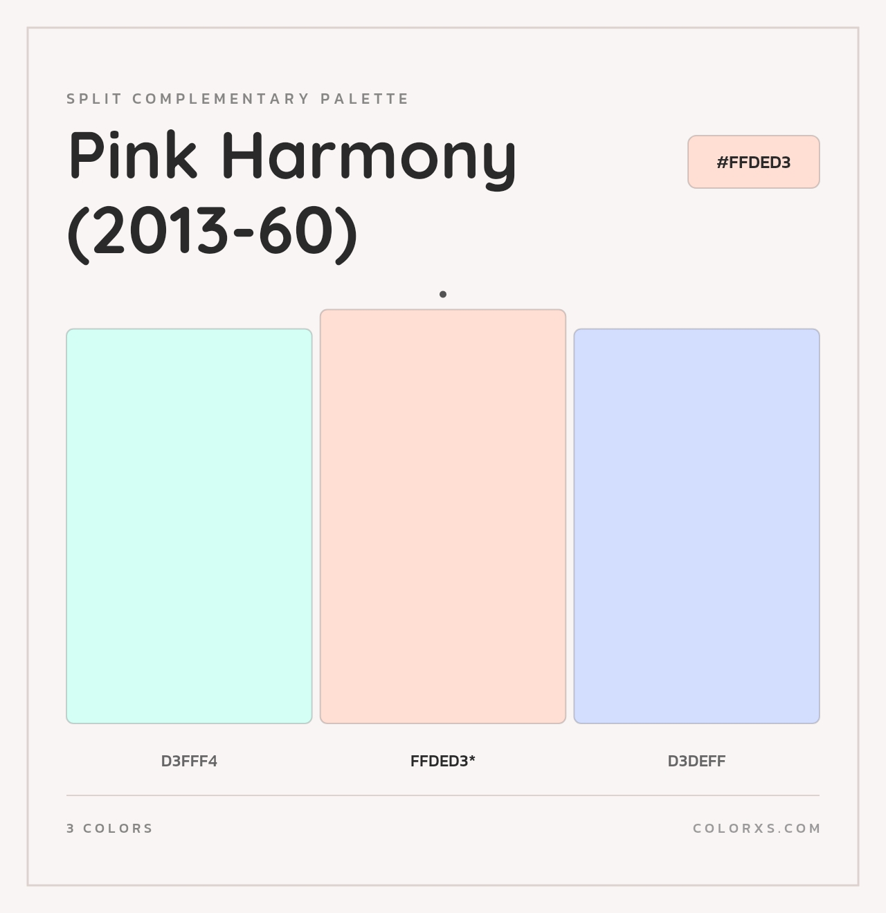 Pink Harmony (2013-60) - Split-Complementary Color Palette