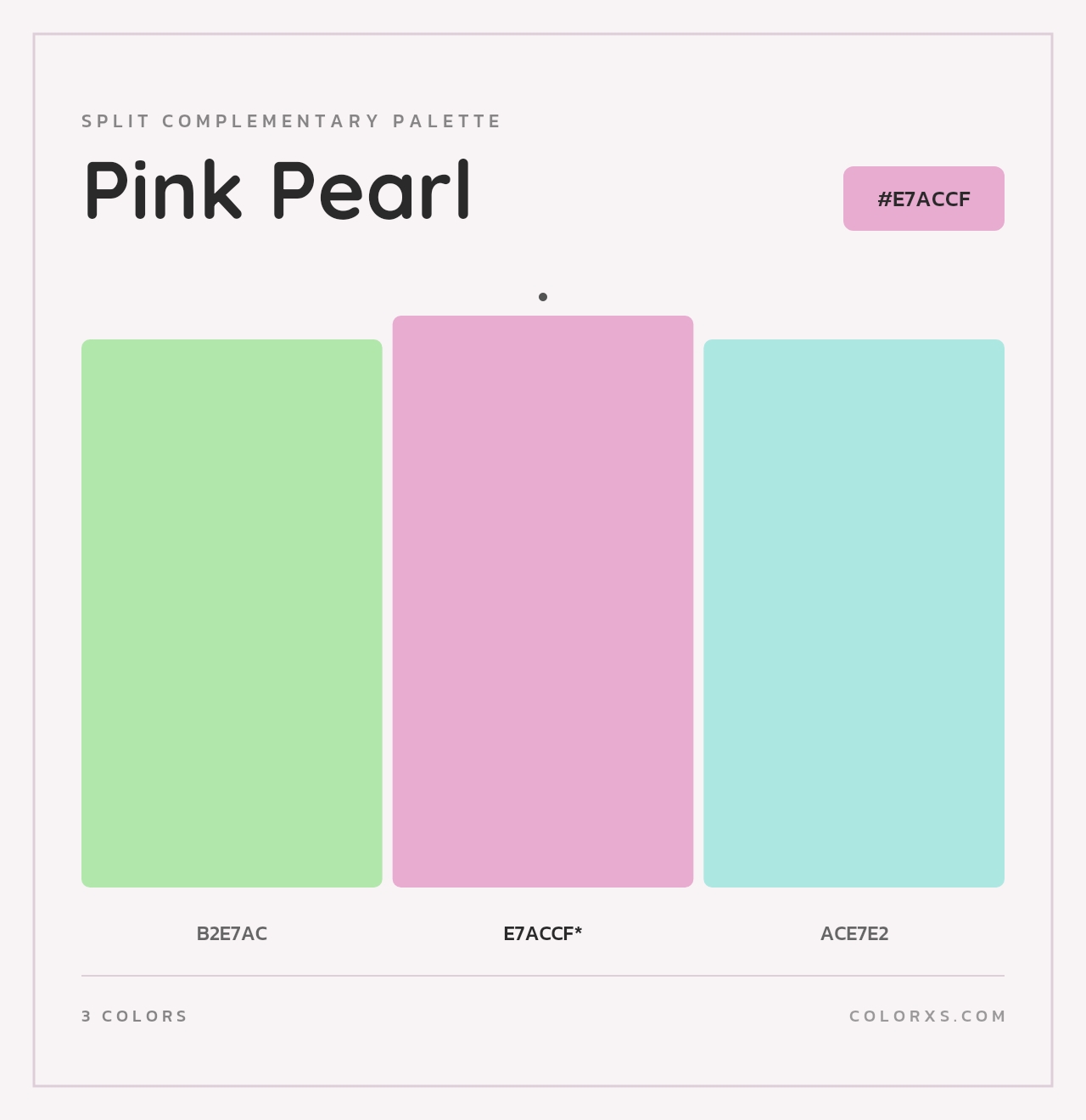 Pink Pearl - Split-Complementary Color Palette