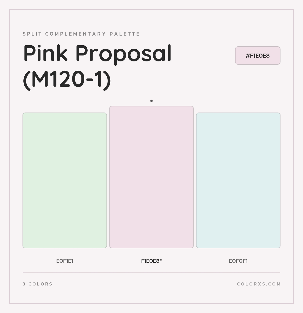 Pink Proposal (M120-1) - Split-Complementary Color Palette
