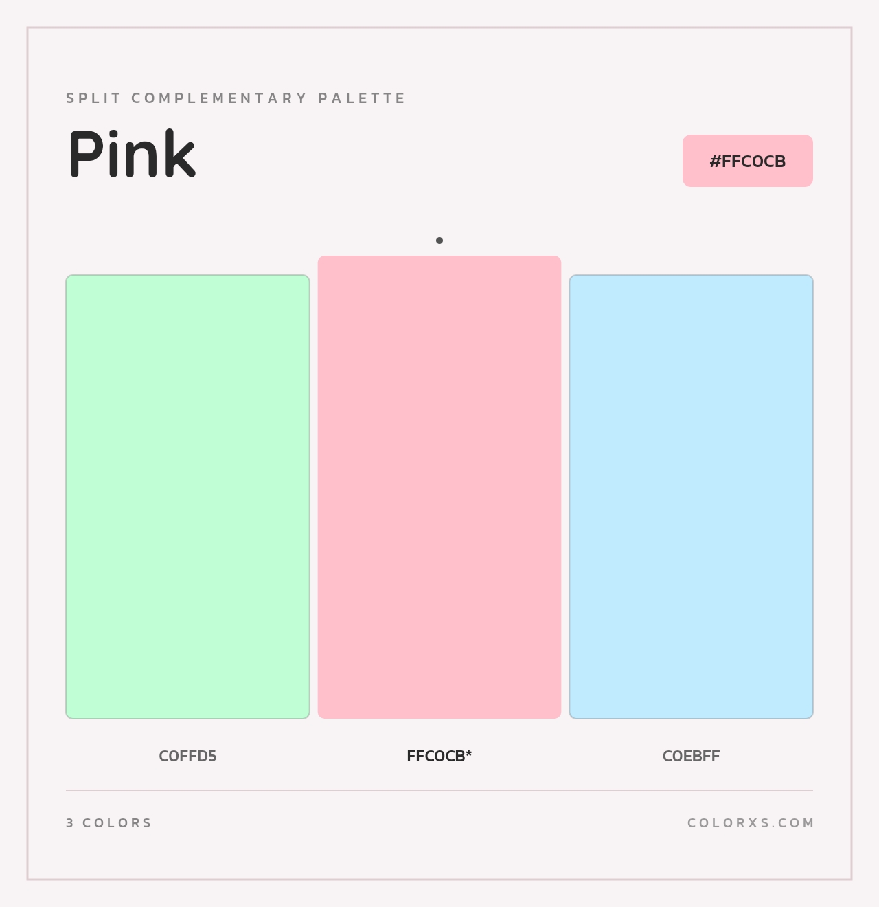 Pink - Split-Complementary Color Palette