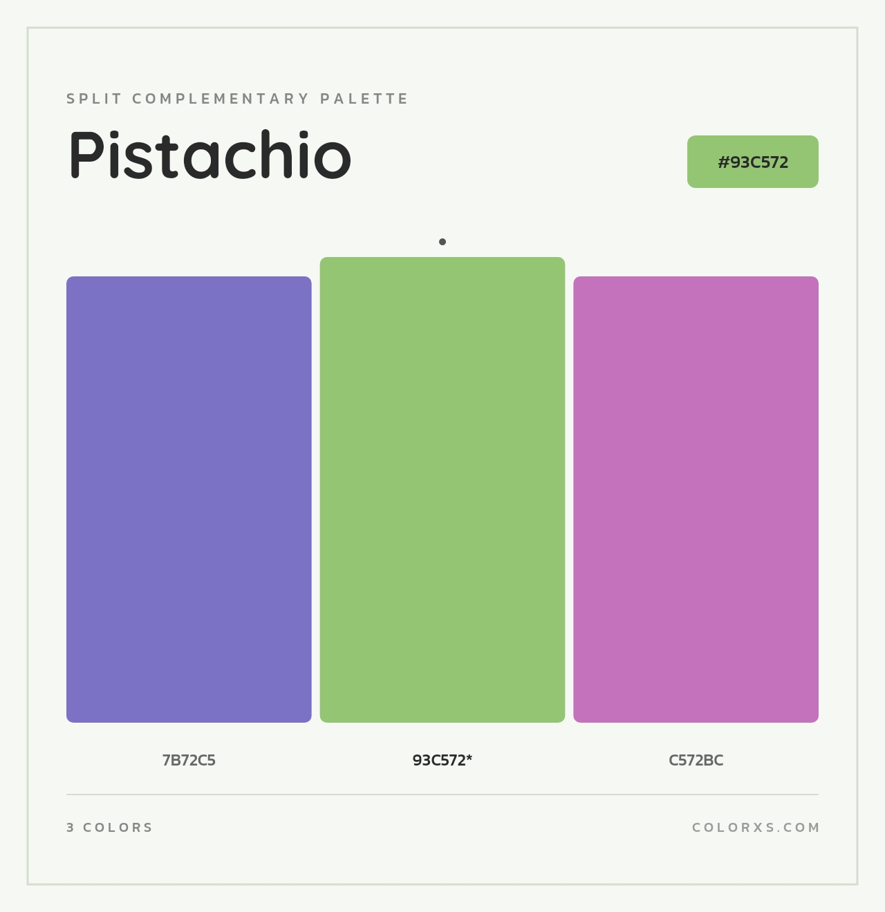 Pistachio - Split-Complementary Color Palette