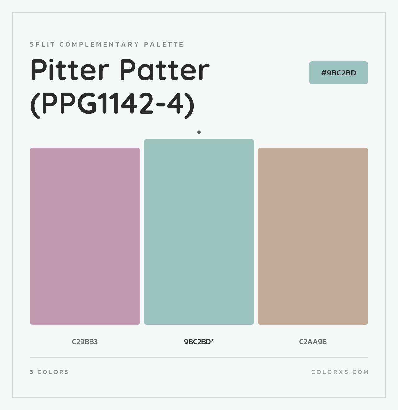Pitter Patter (PPG1142-4) - Split-Complementary Color Palette