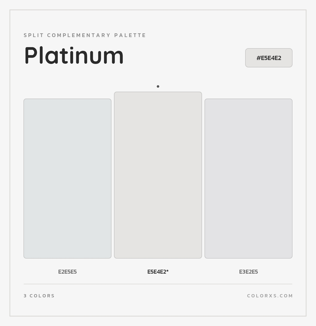 Platinum - Split-Complementary Color Palette