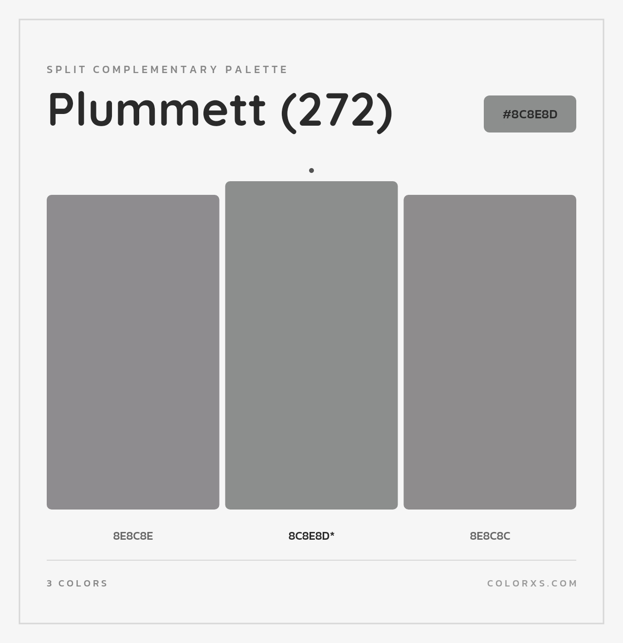 Plummett (272) - Split-Complementary Color Palette
