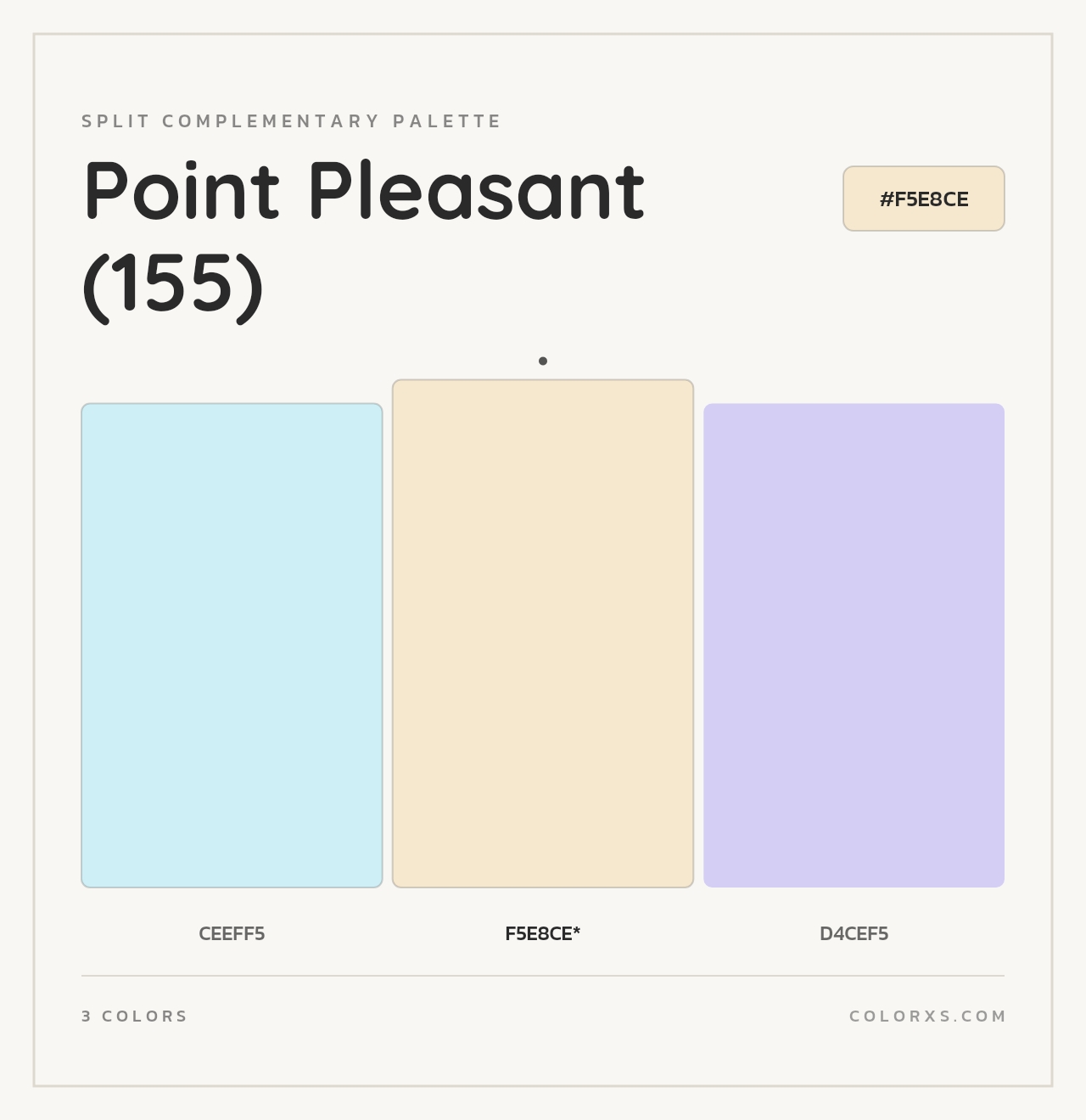 Point Pleasant (155) - Split-Complementary Color Palette