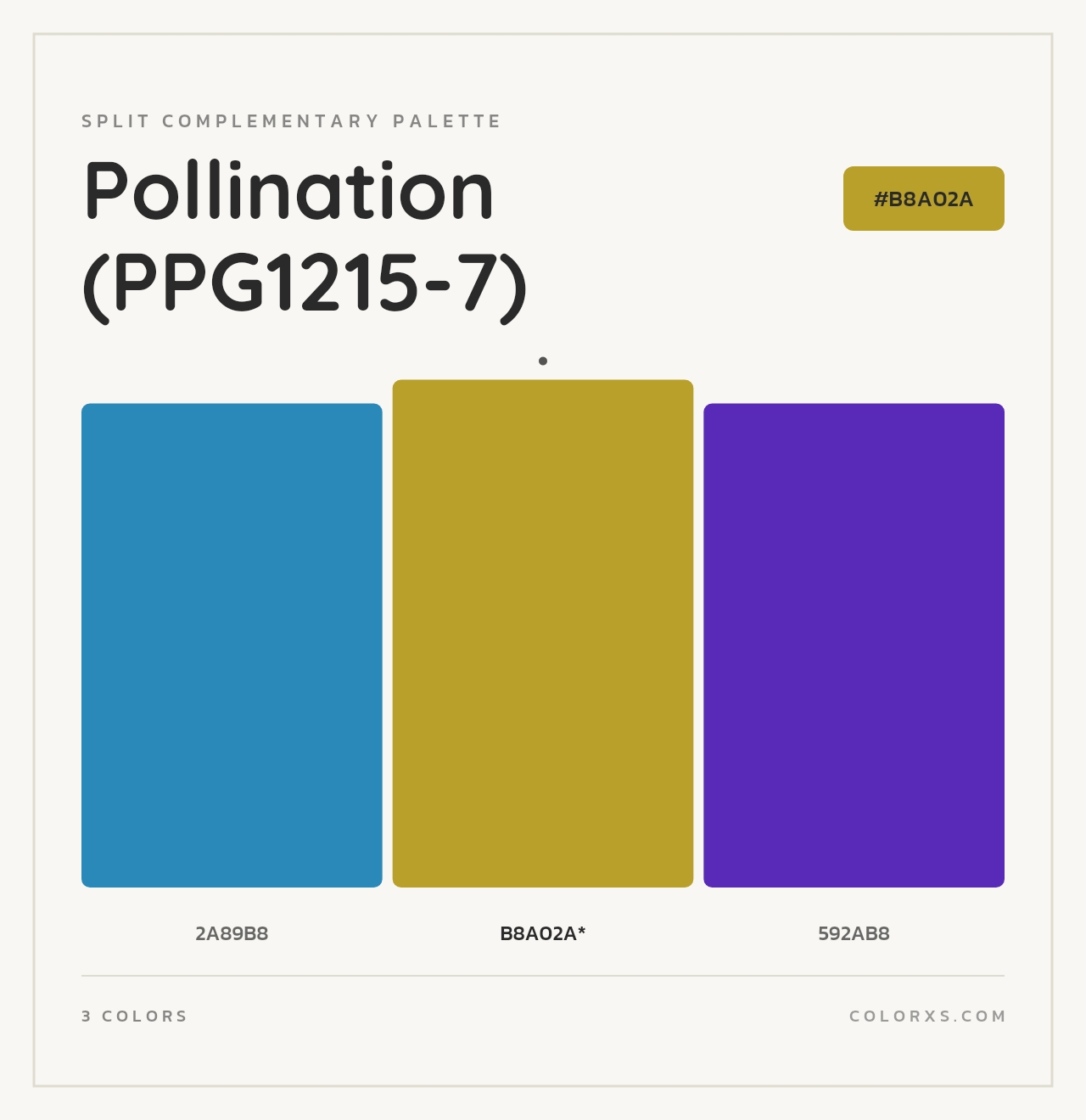 Pollination (PPG1215-7) - Split-Complementary Color Palette
