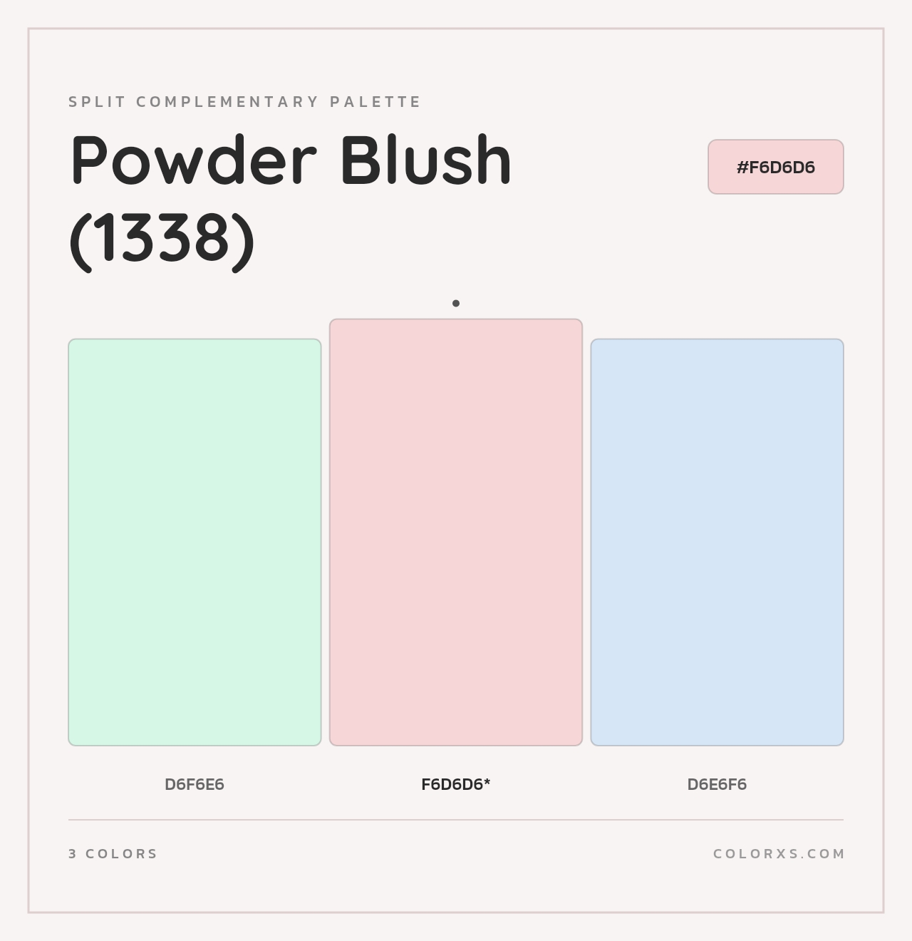 Powder Blush (1338) - Split-Complementary Color Palette