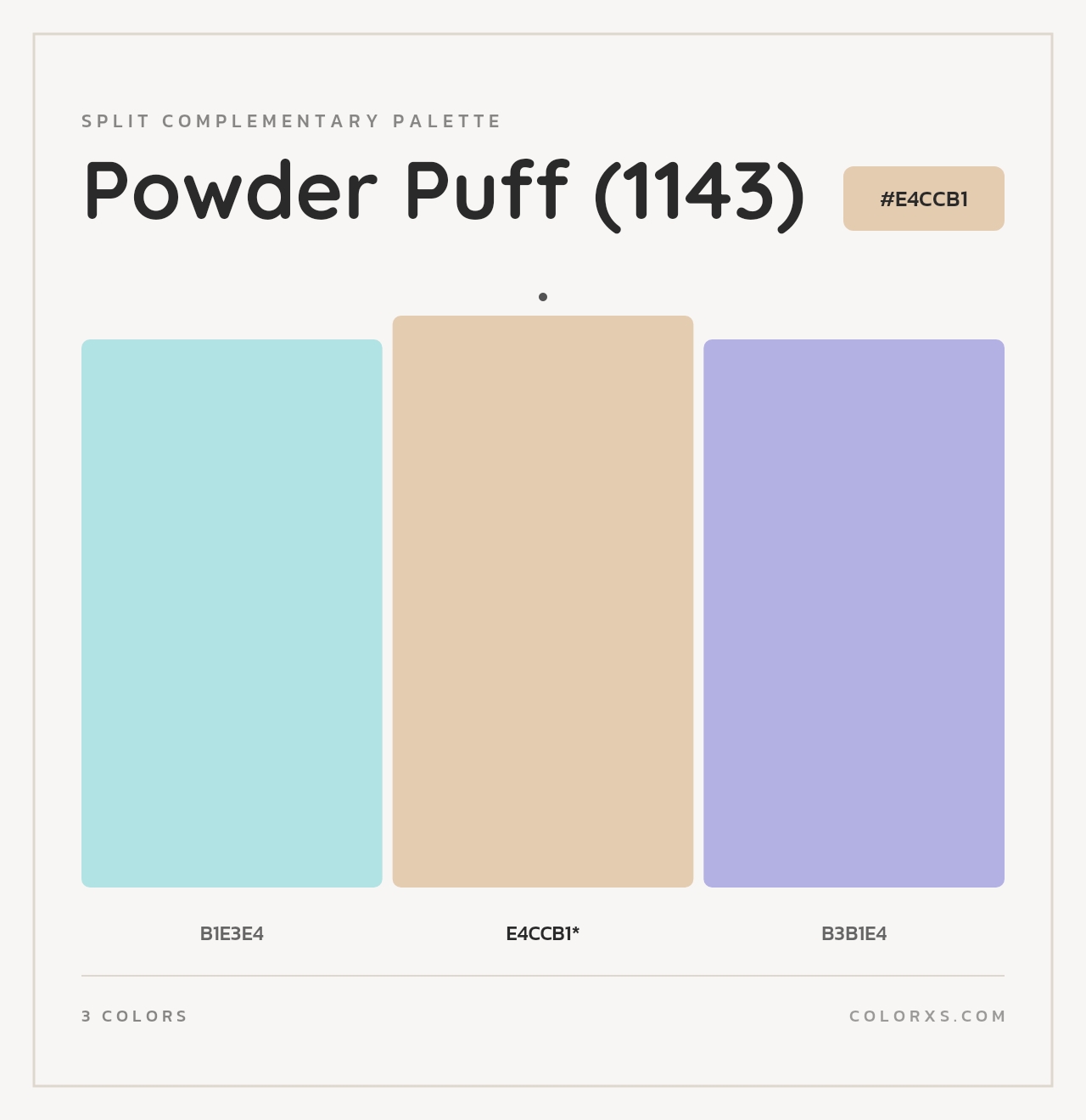 Powder Puff (1143) - Split-Complementary Color Palette
