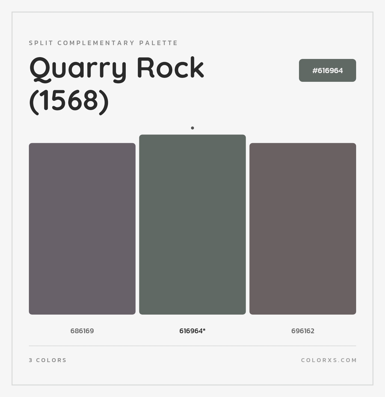 Quarry Rock (1568) - Split-Complementary Color Palette
