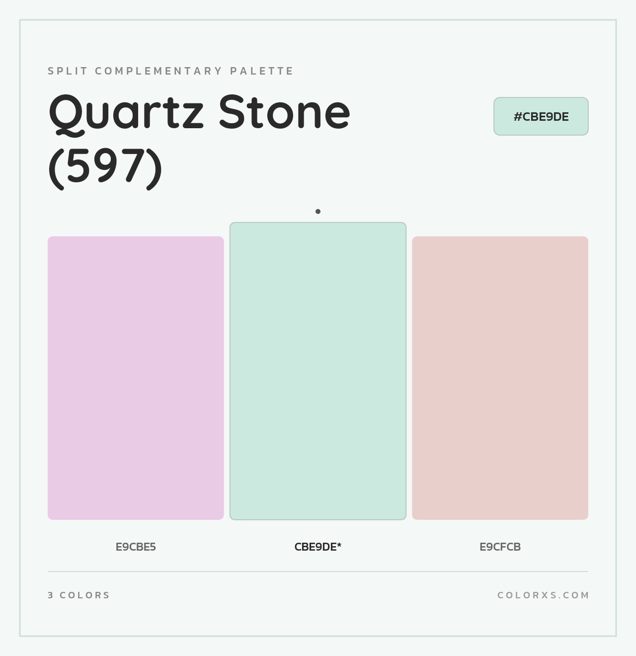 Quartz Stone (597) - Split-Complementary Color Palette