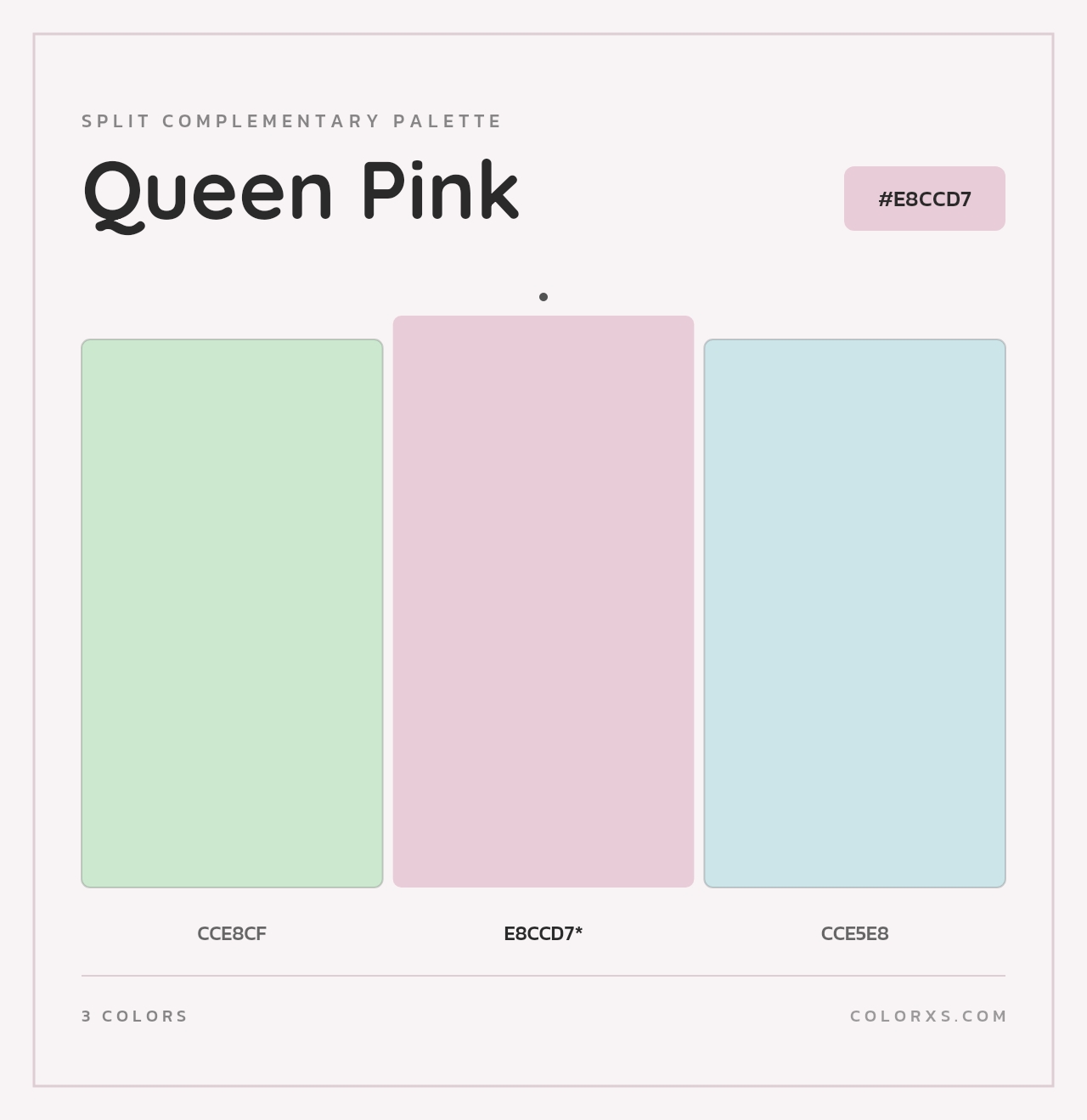 Queen Pink - Split-Complementary Color Palette